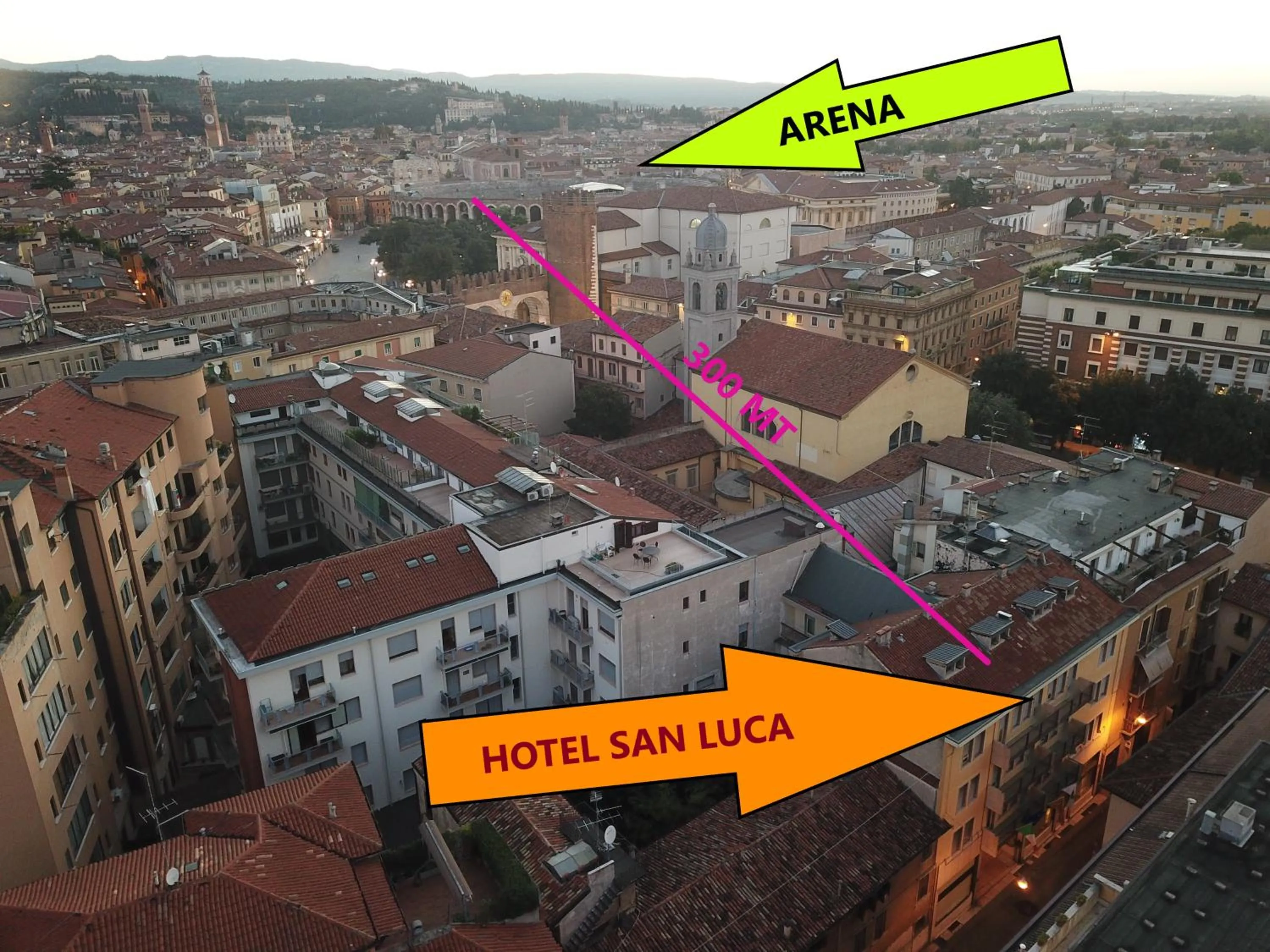 Property building in Hotel San Luca