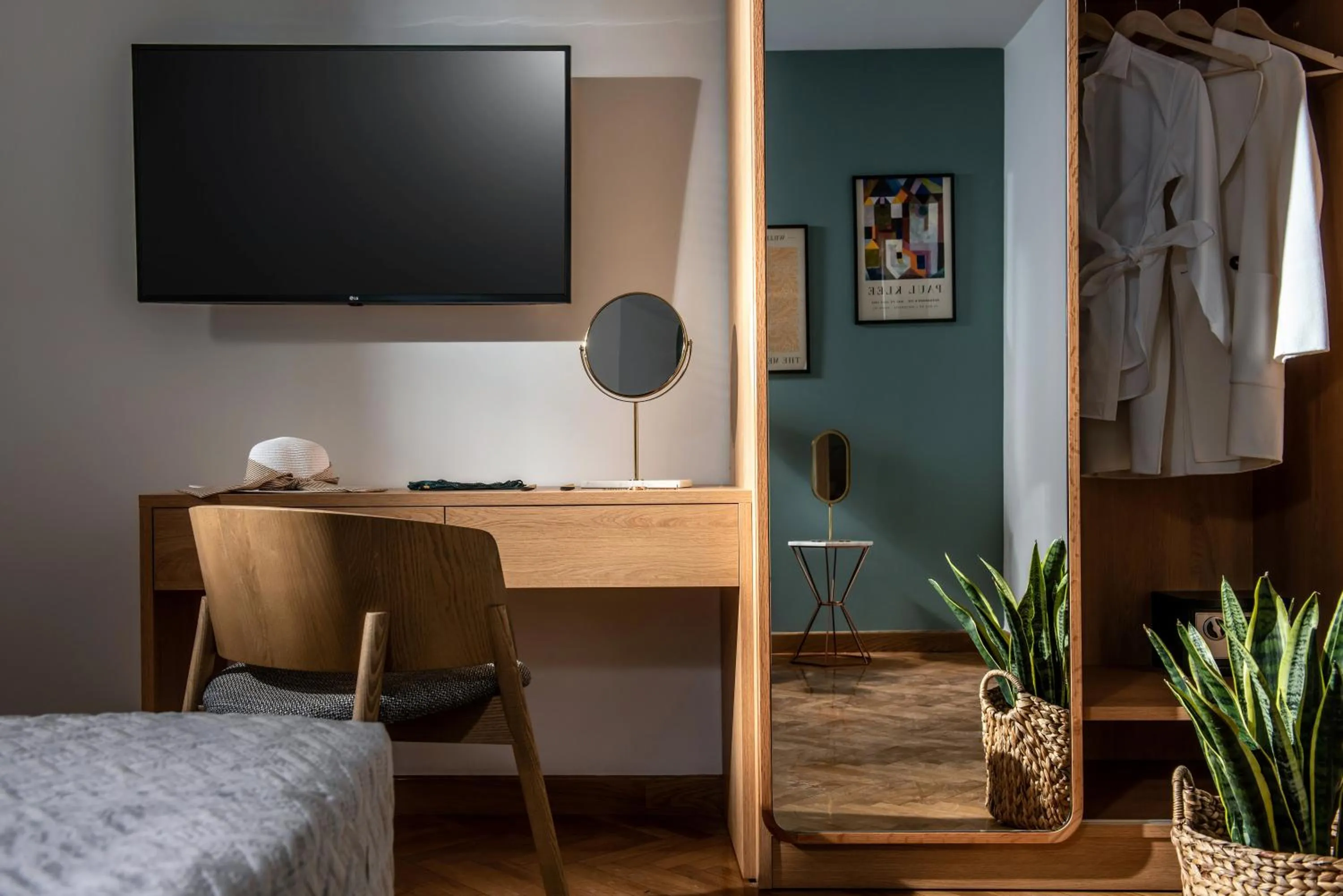 Bed in Kipos Boutique Suites