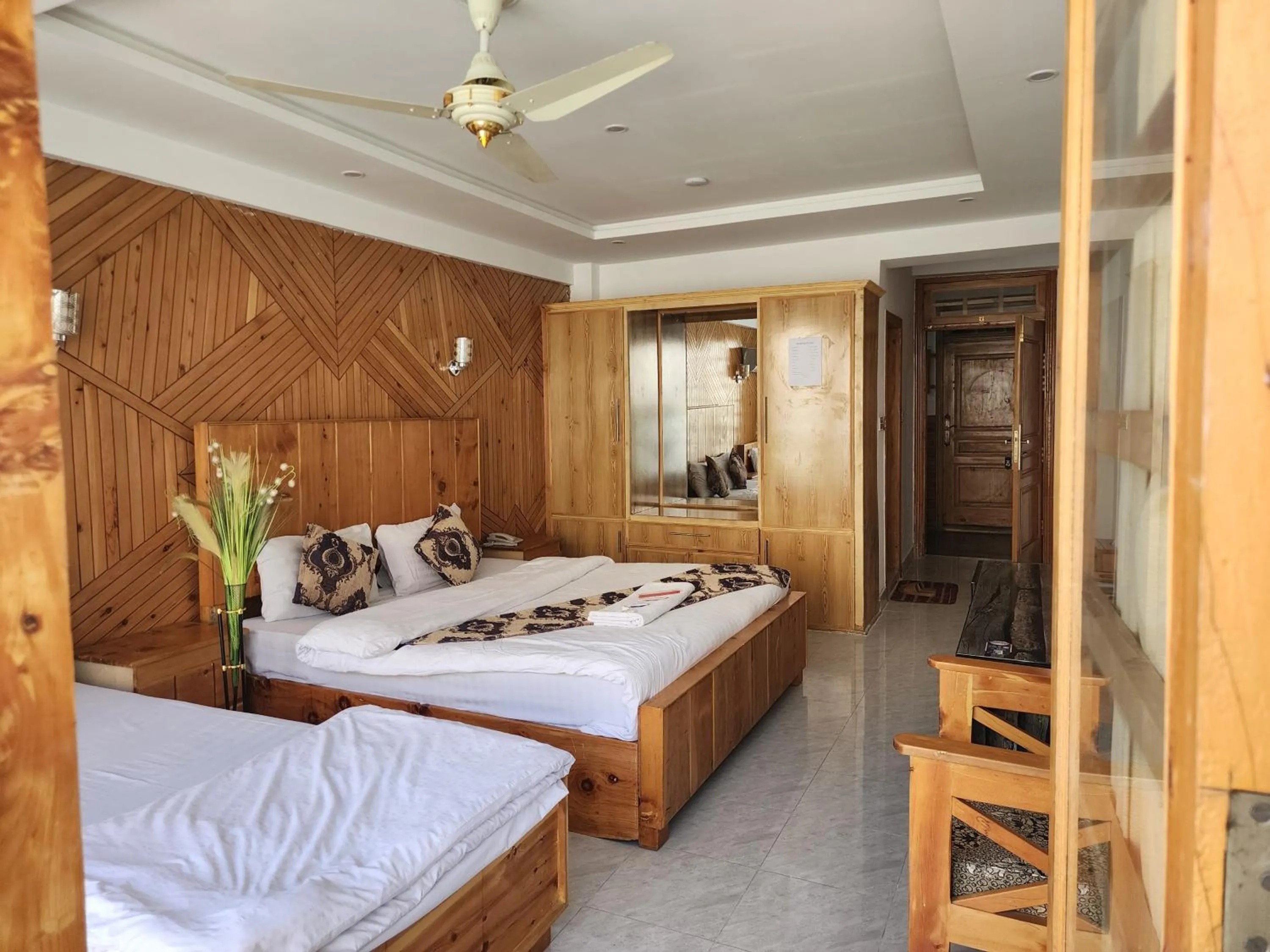 Bedroom in Indus Lodges Gilgit