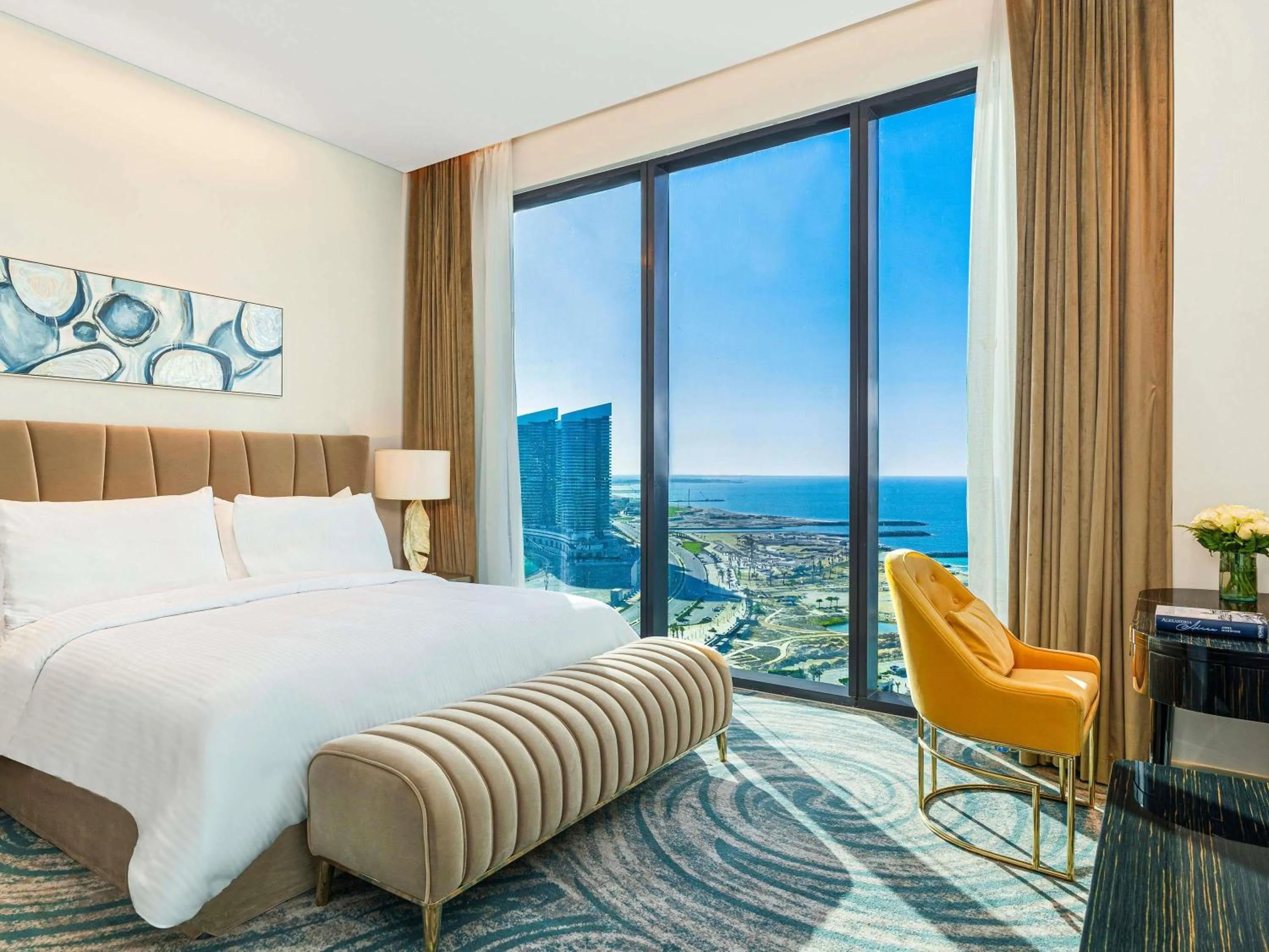 Bedroom, Bed in Rixos Premium Alamein