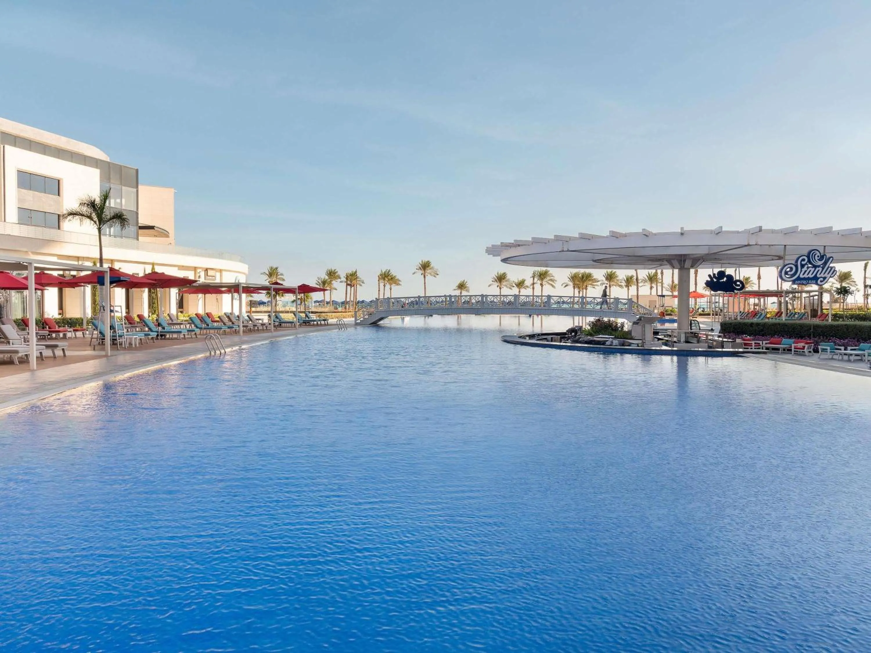 Pool view in Rixos Premium Alamein
