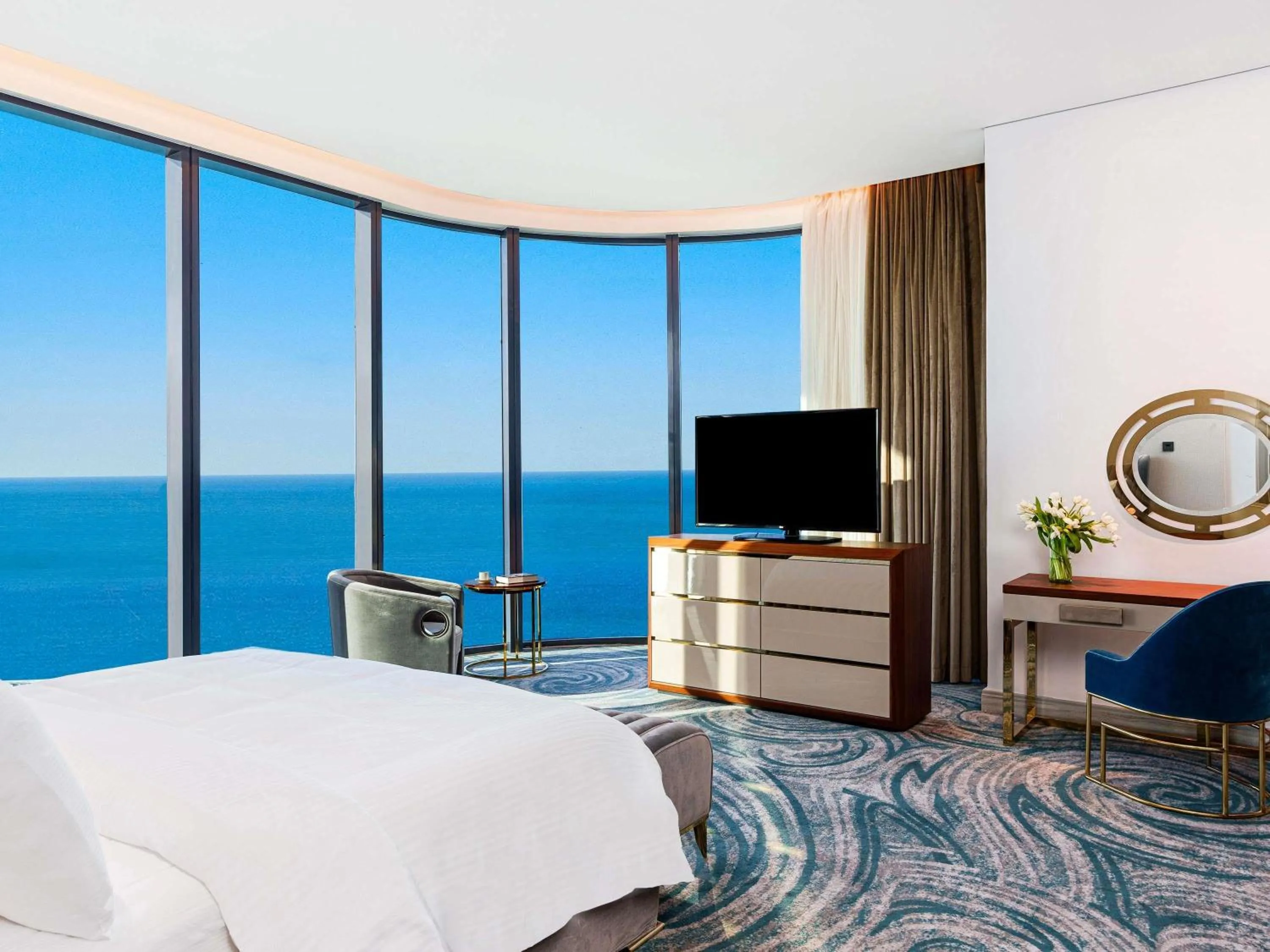 Bedroom, Bed in Rixos Premium Alamein