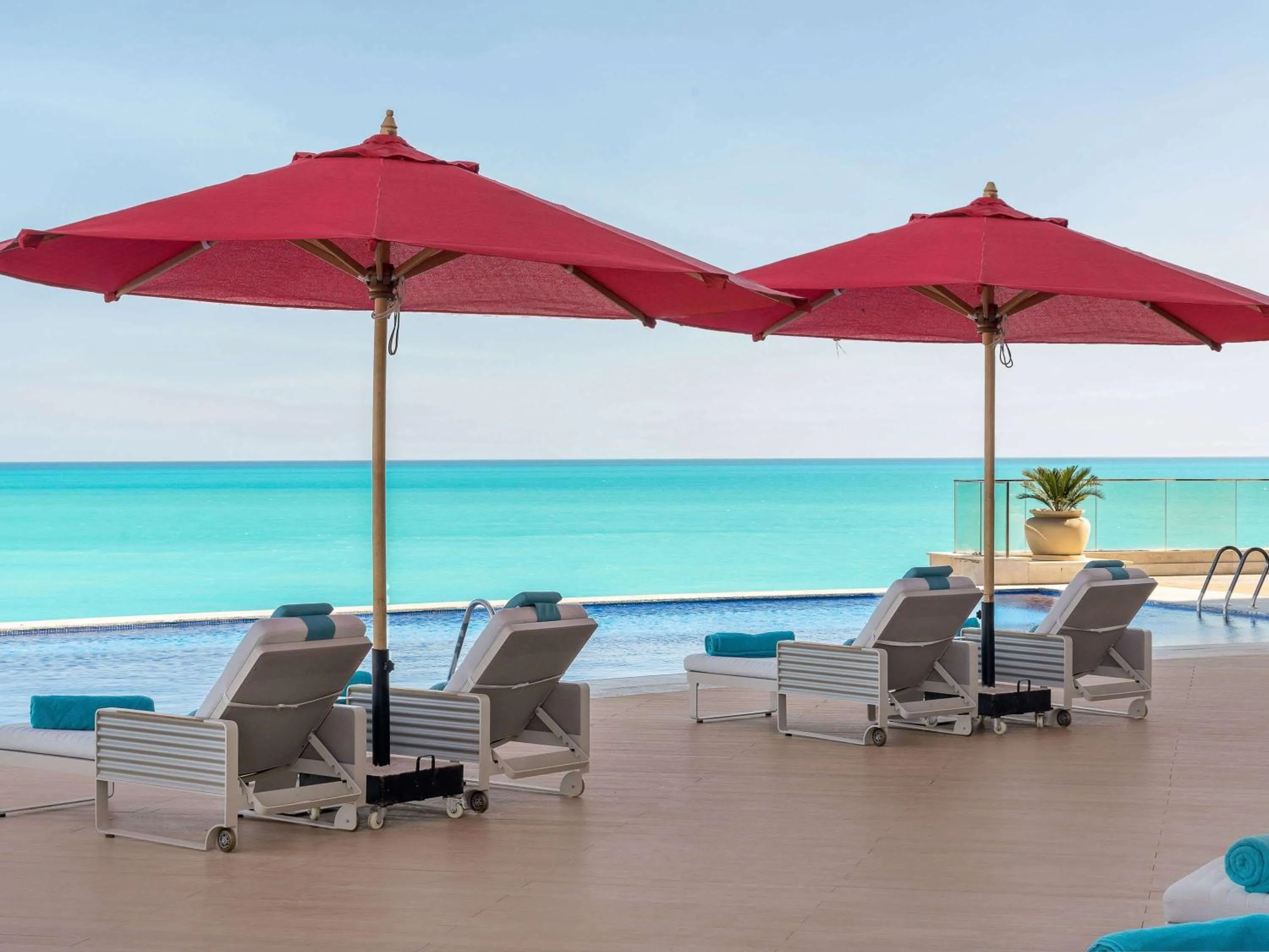 Pool view in Regal Heights Hotel