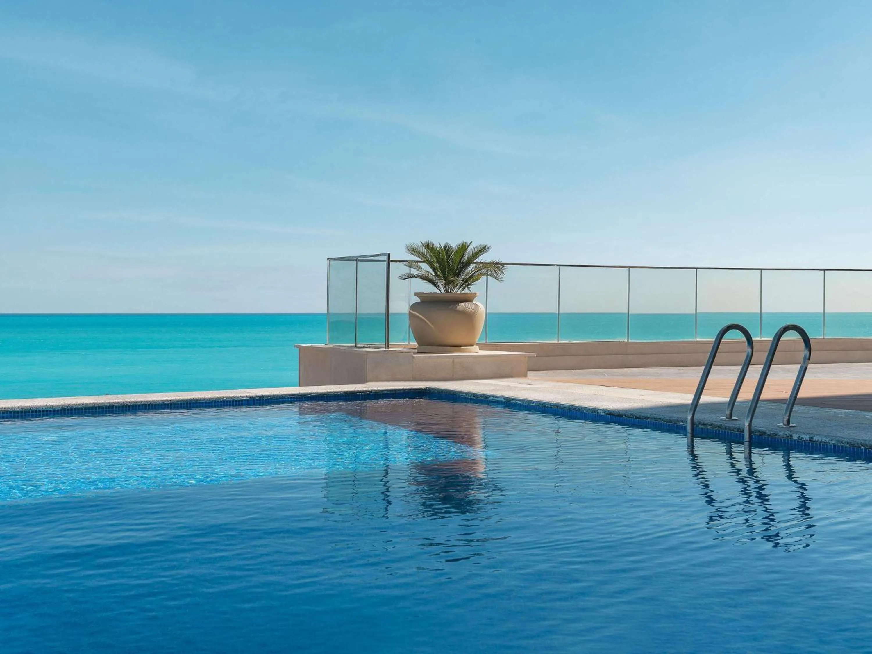 Pool view in Regal Heights Hotel