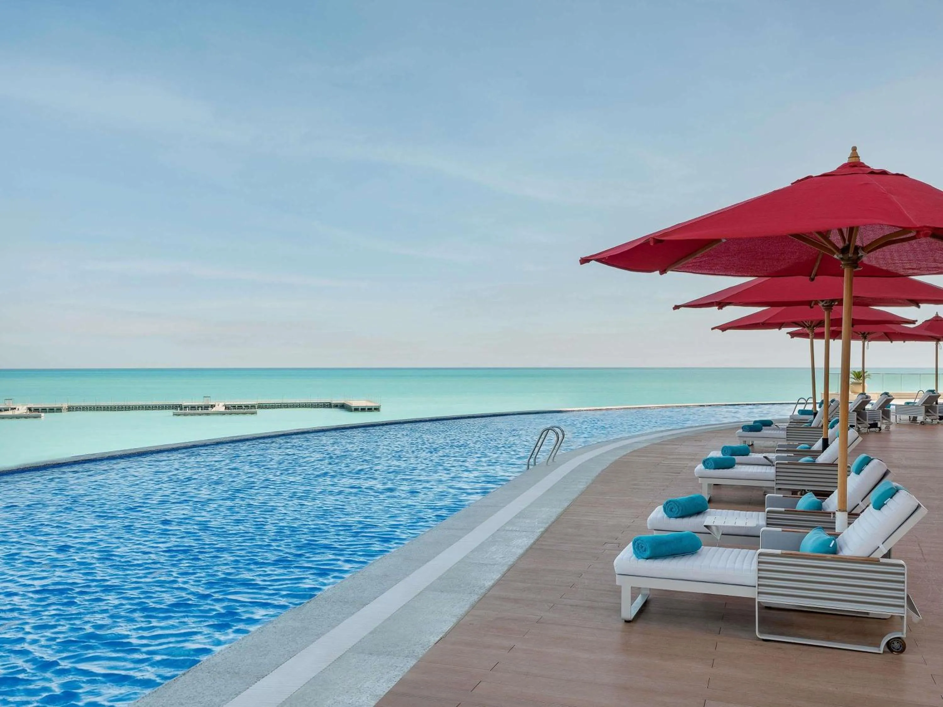 Pool view in Rixos Premium Alamein