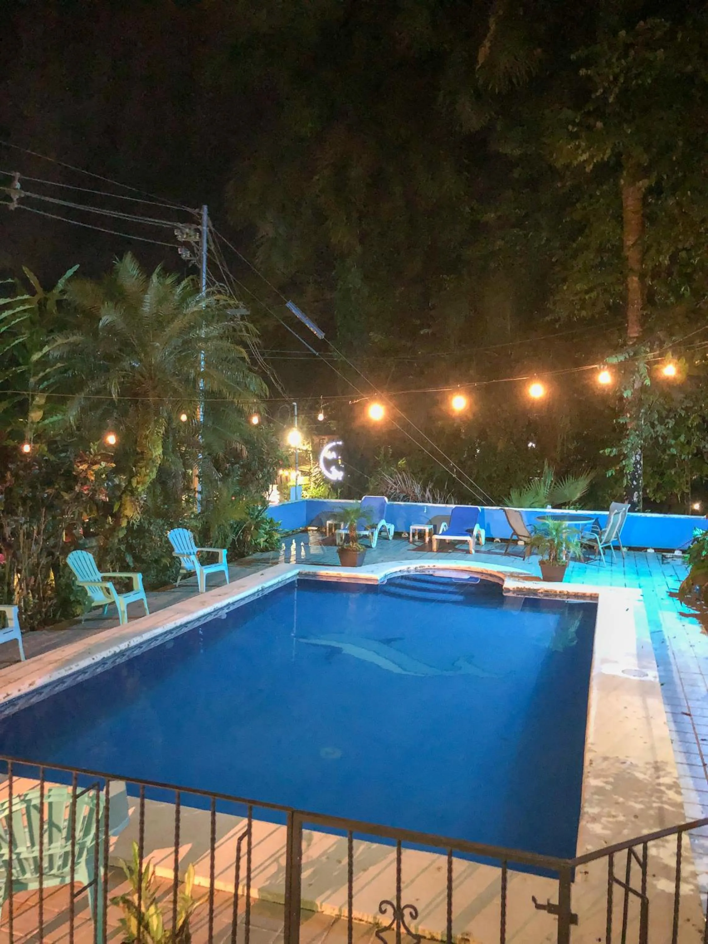 Pool view in Hospedaje Colibri