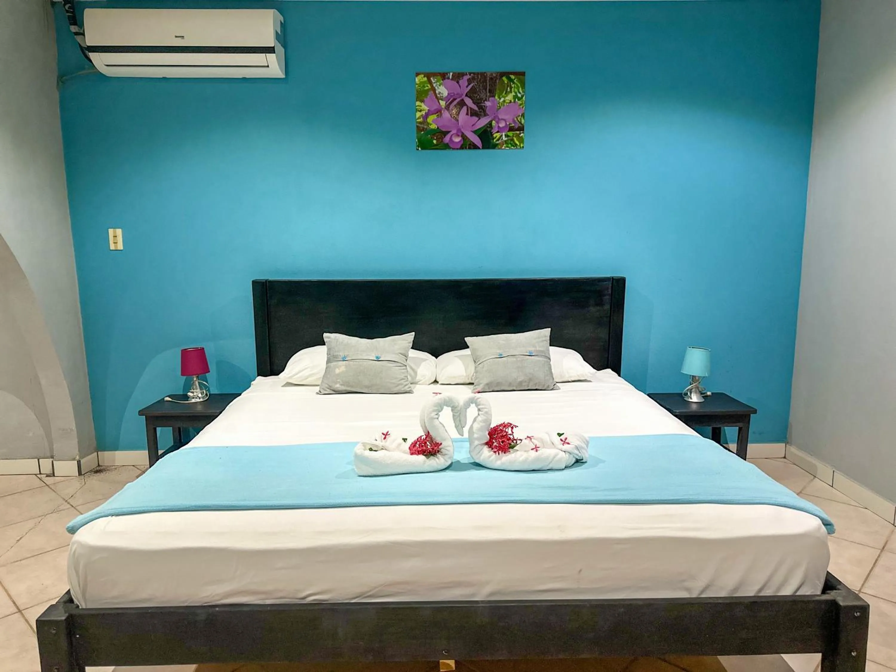 Bed in Hospedaje Colibri