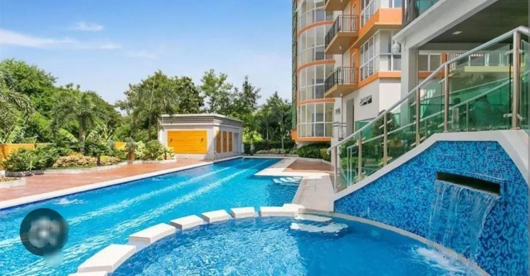 Swimming pool in The Lancris Residences, 2 Bedrooms, 1 Bathroom, Living-room, Kitchen & Pool is Free