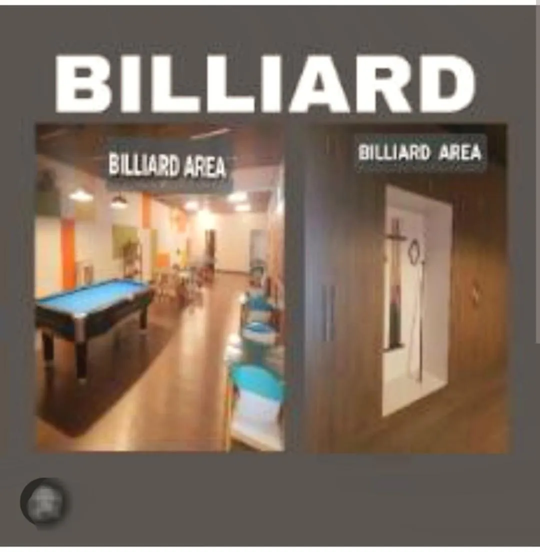 Billiard in The Lancris Residences, 2 Bedrooms, 1 Bathroom, Living-room, Kitchen & Pool is Free