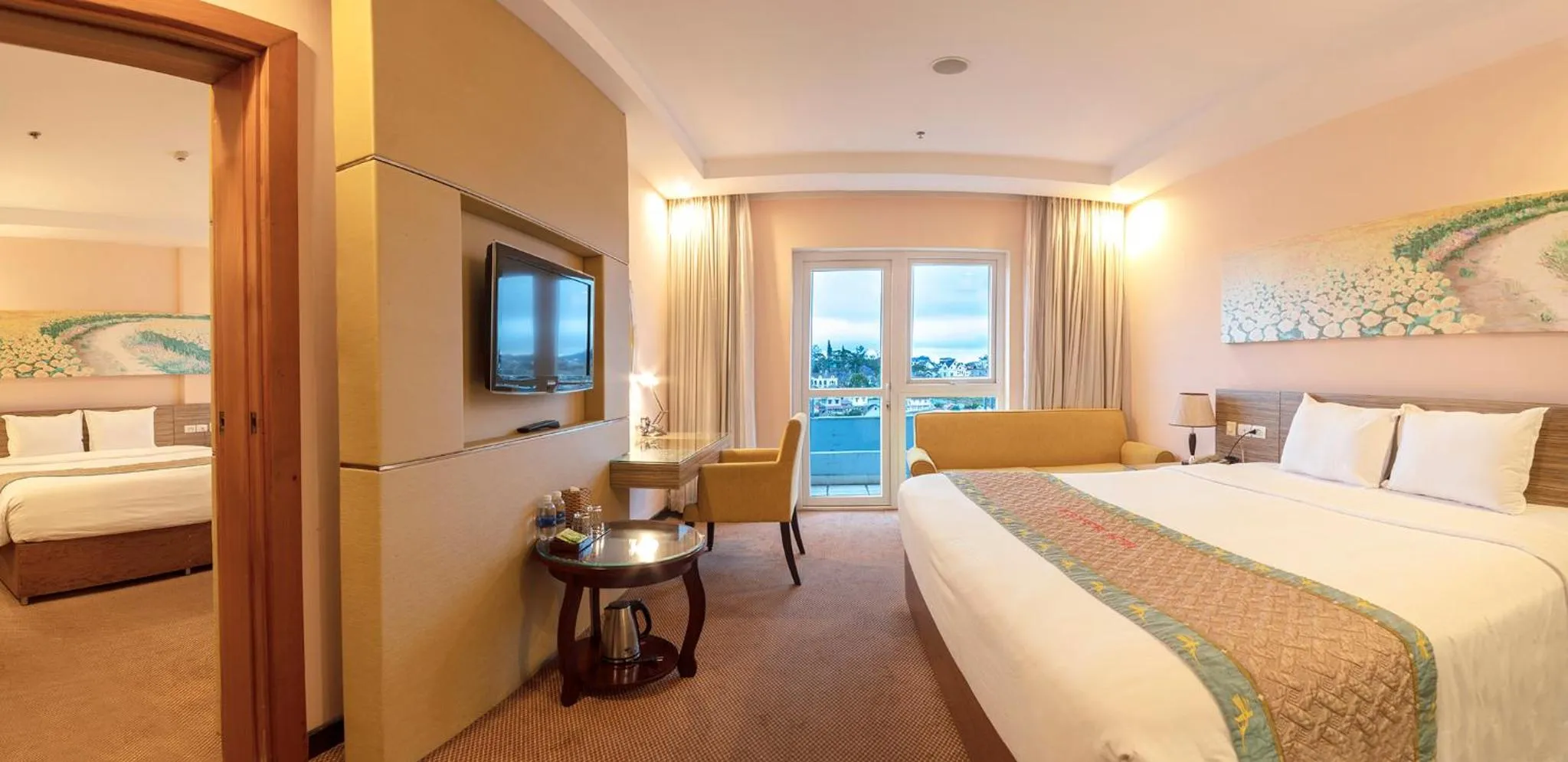 Photo of the whole room, Bed in Vietsovpetro Hotel Dalat