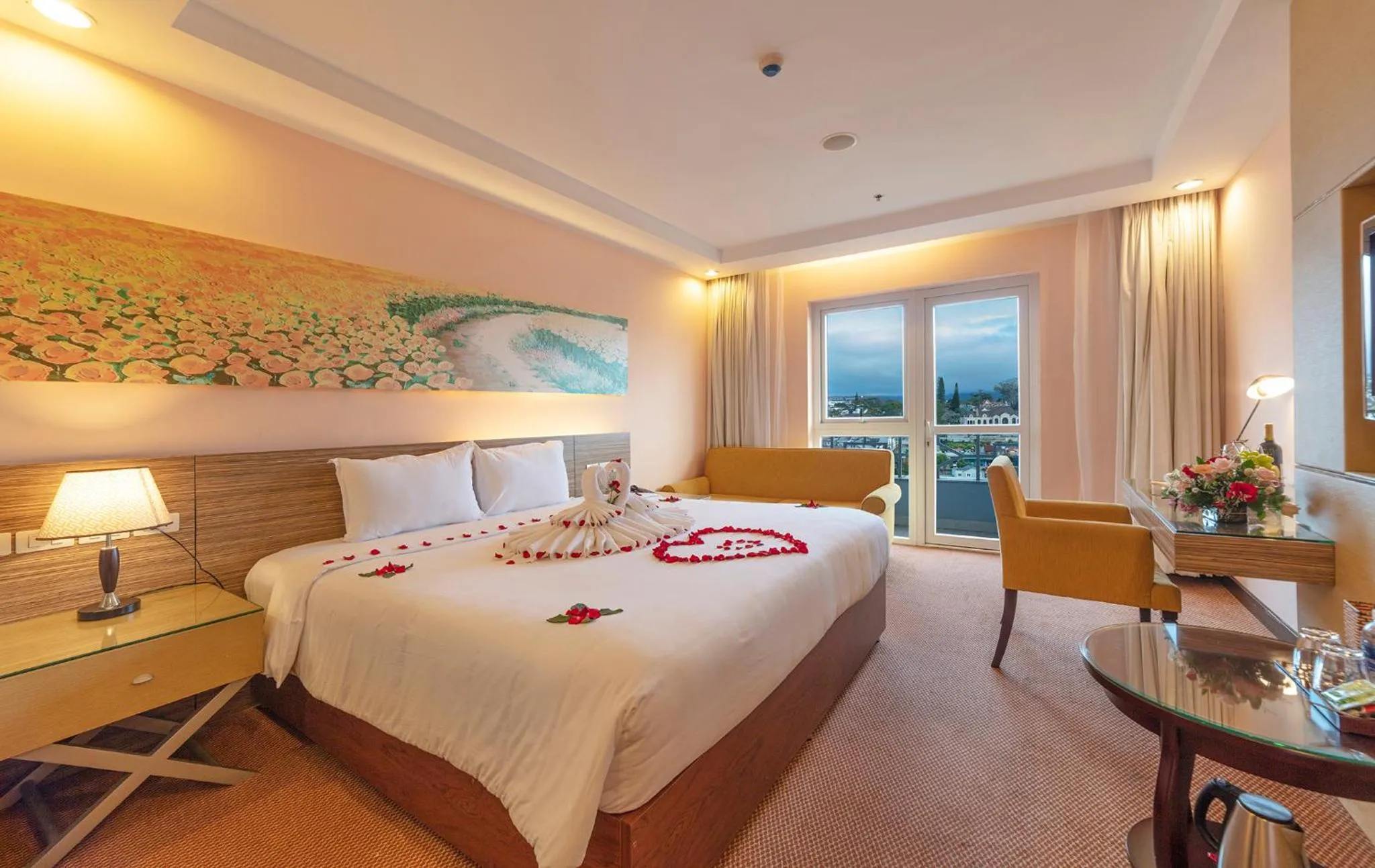 Photo of the whole room, Bed in Vietsovpetro Hotel Dalat