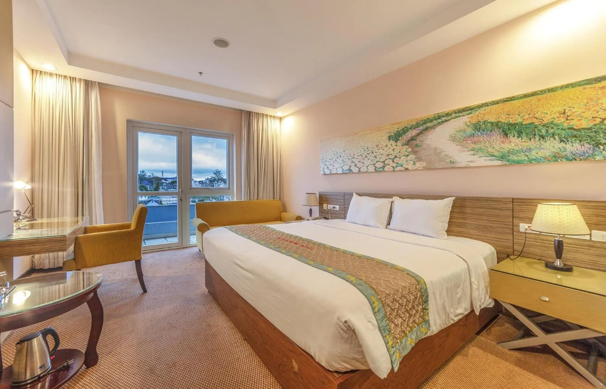 Photo of the whole room, Bed in Vietsovpetro Hotel Dalat