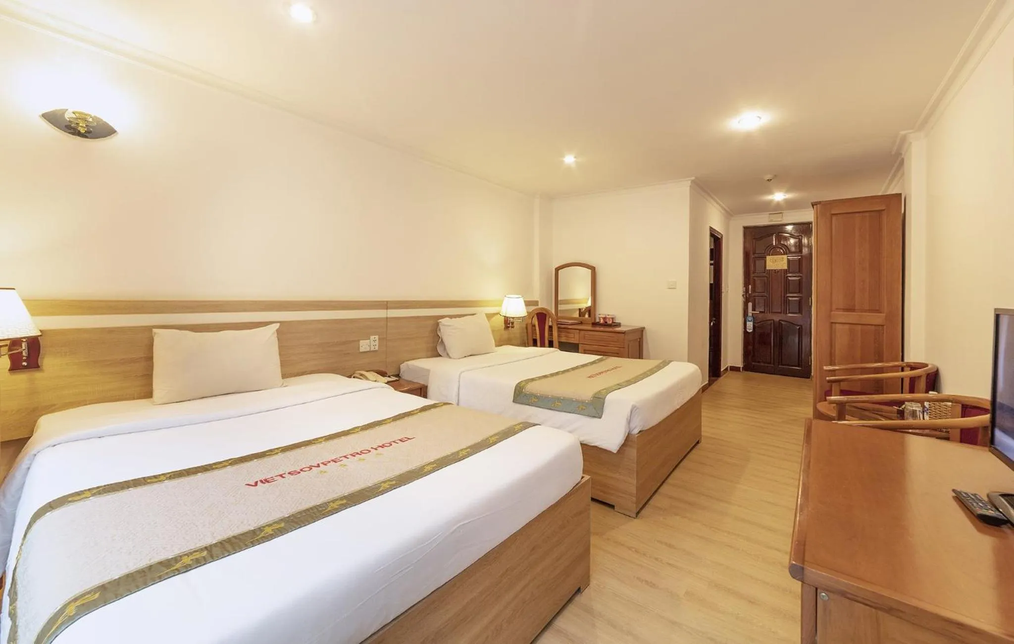 Photo of the whole room, Bed in Vietsovpetro Hotel Dalat