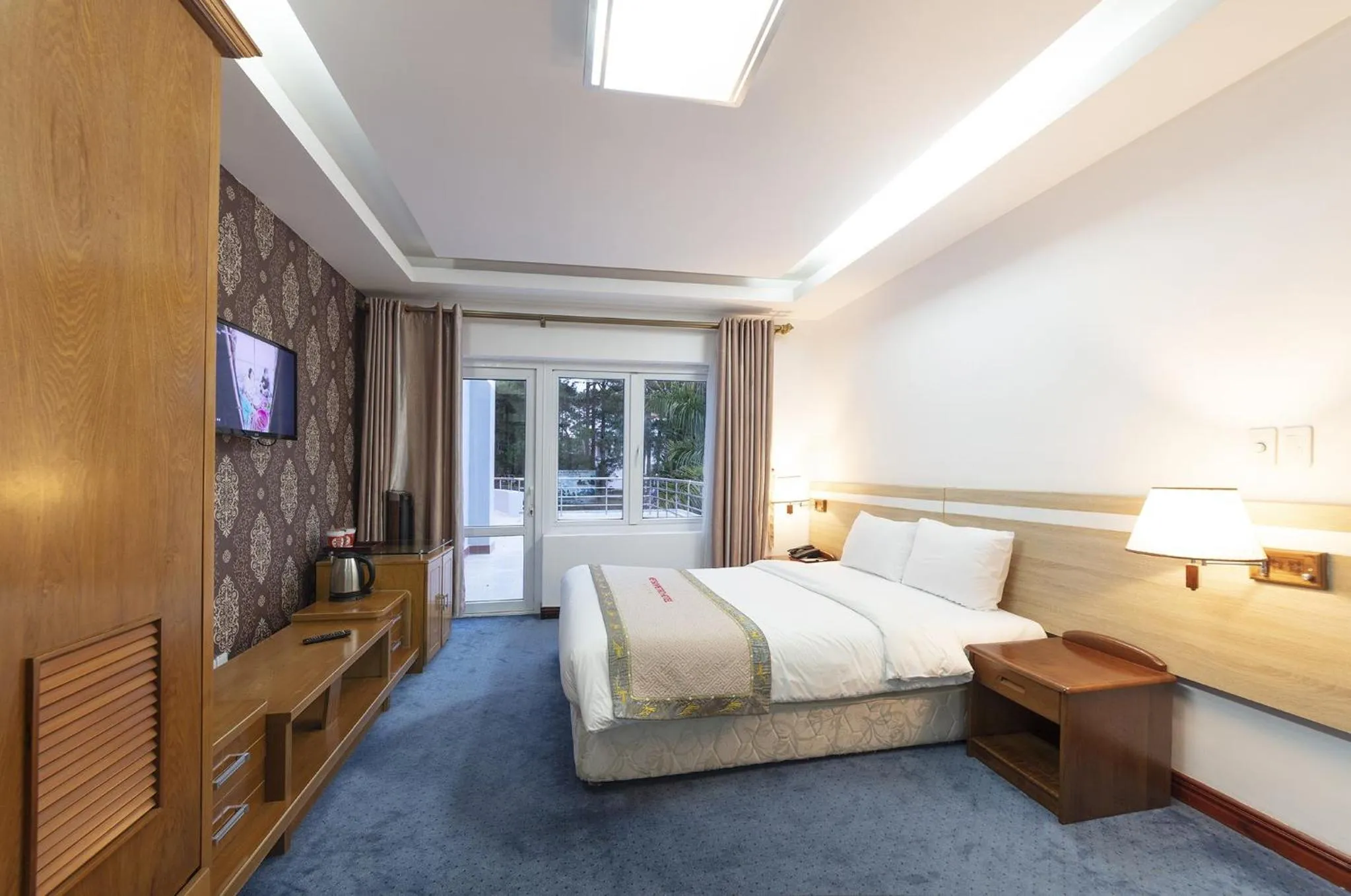 Photo of the whole room, Bed in Vietsovpetro Hotel Dalat