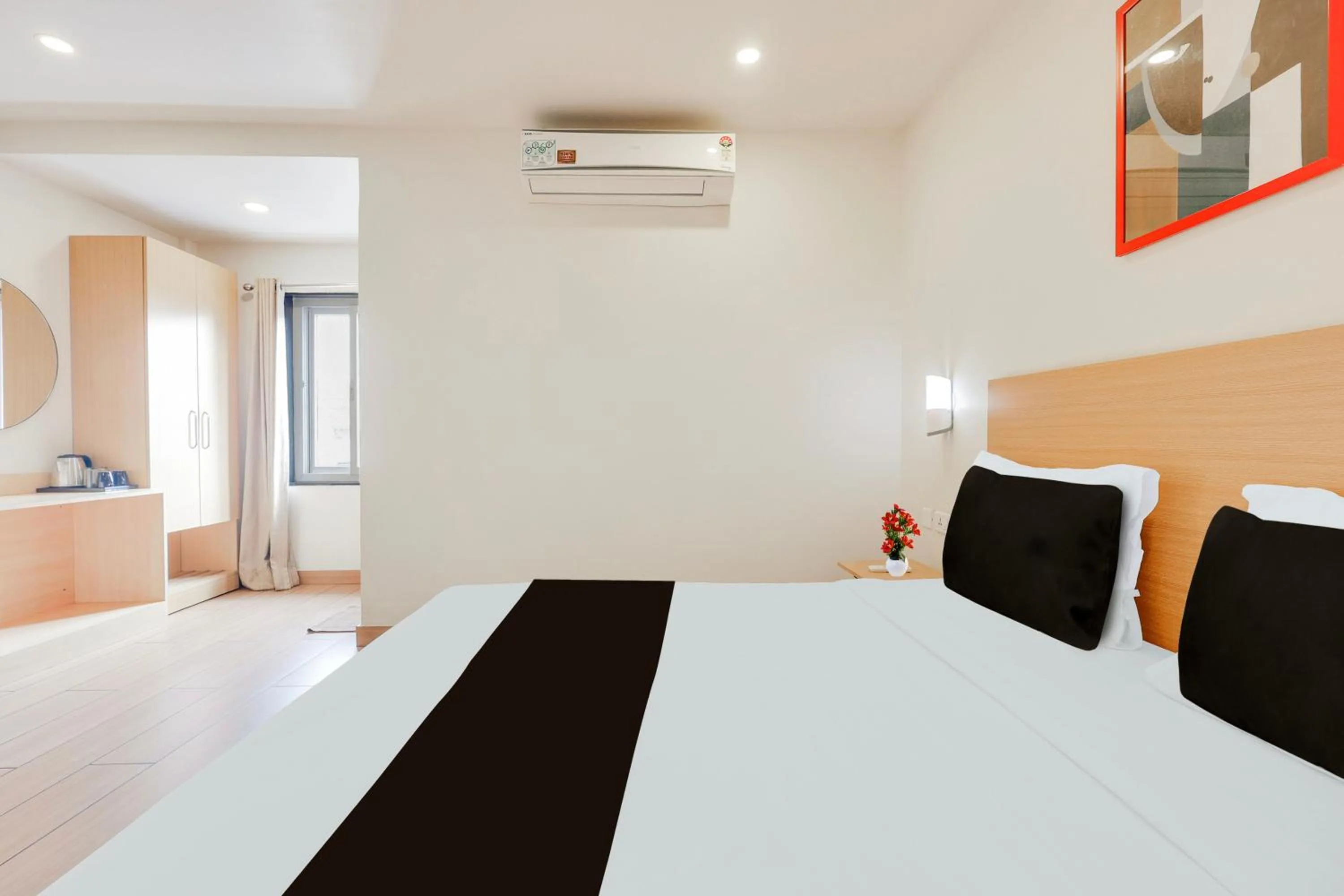 Bedroom, Bed in Super Townhouse Visakhapatnam