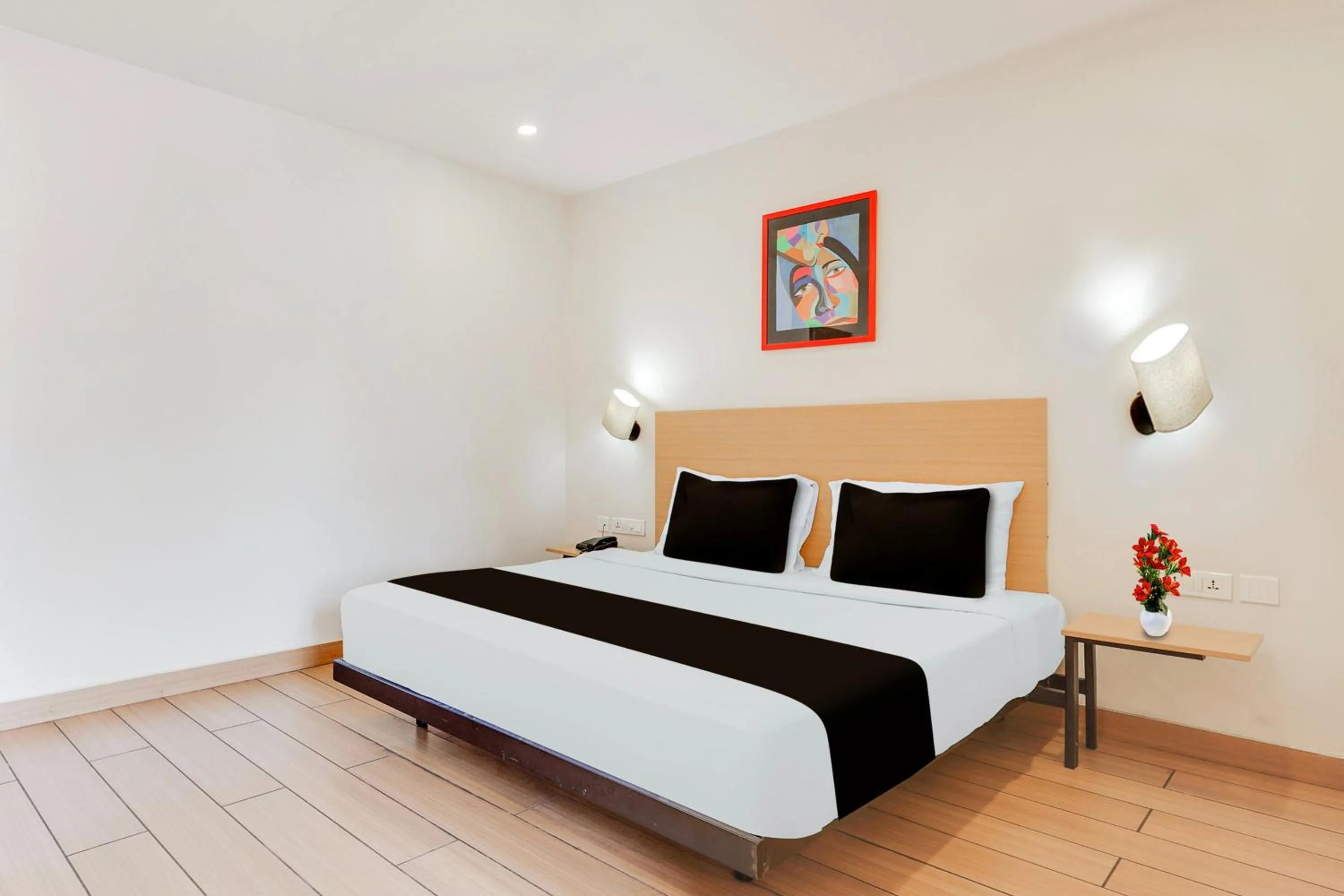 Bedroom, Bed in Super Townhouse Visakhapatnam