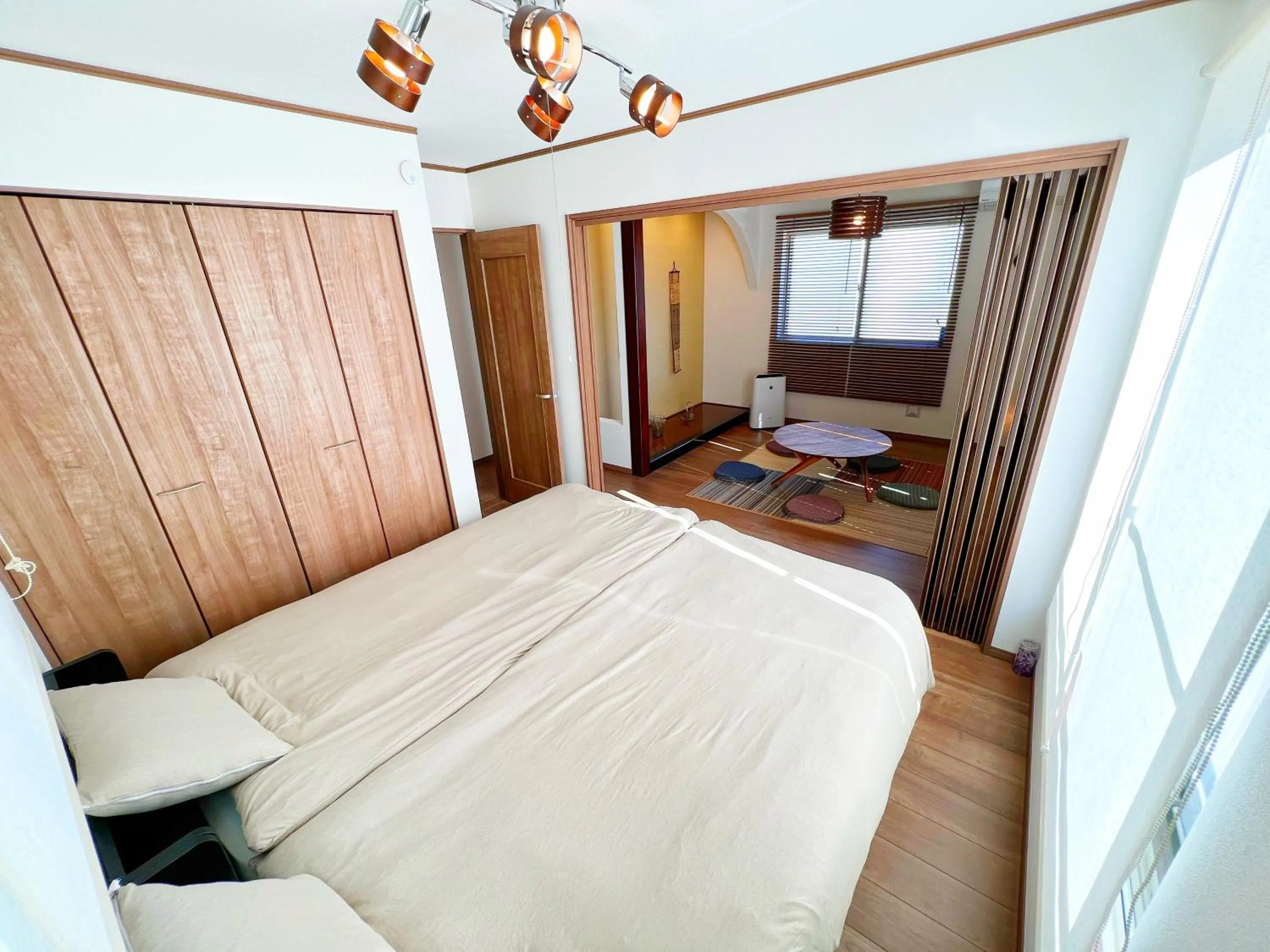 Bed in ABURATSUBO Bekkan 三浦半島の最南端にある有数のマグロの町 BBQが可能な貸別荘