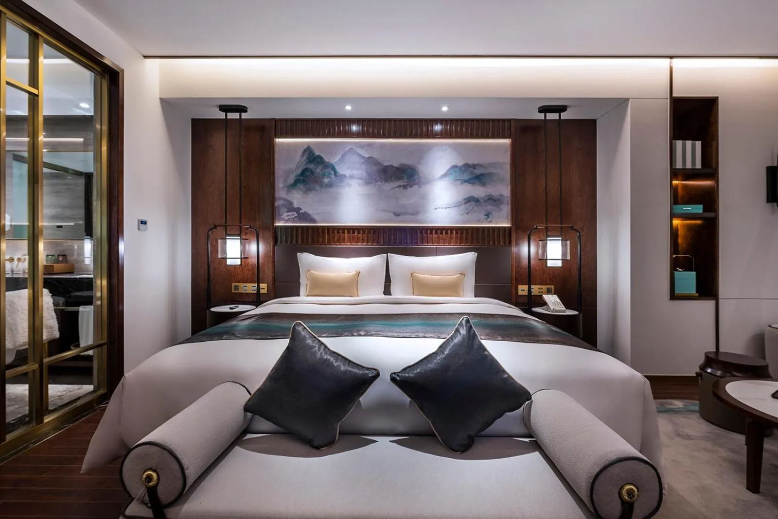 Bed in New Century Hotel Qianchao Hangzhou