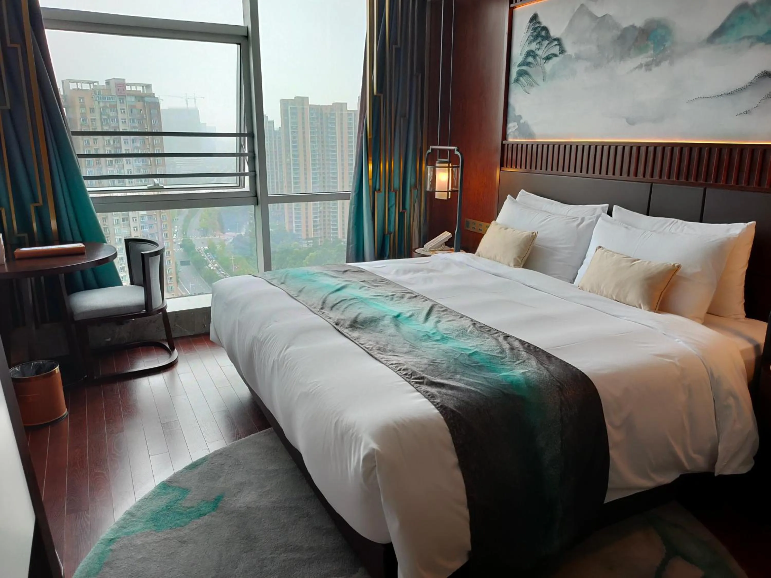Bed in New Century Hotel Qianchao Hangzhou