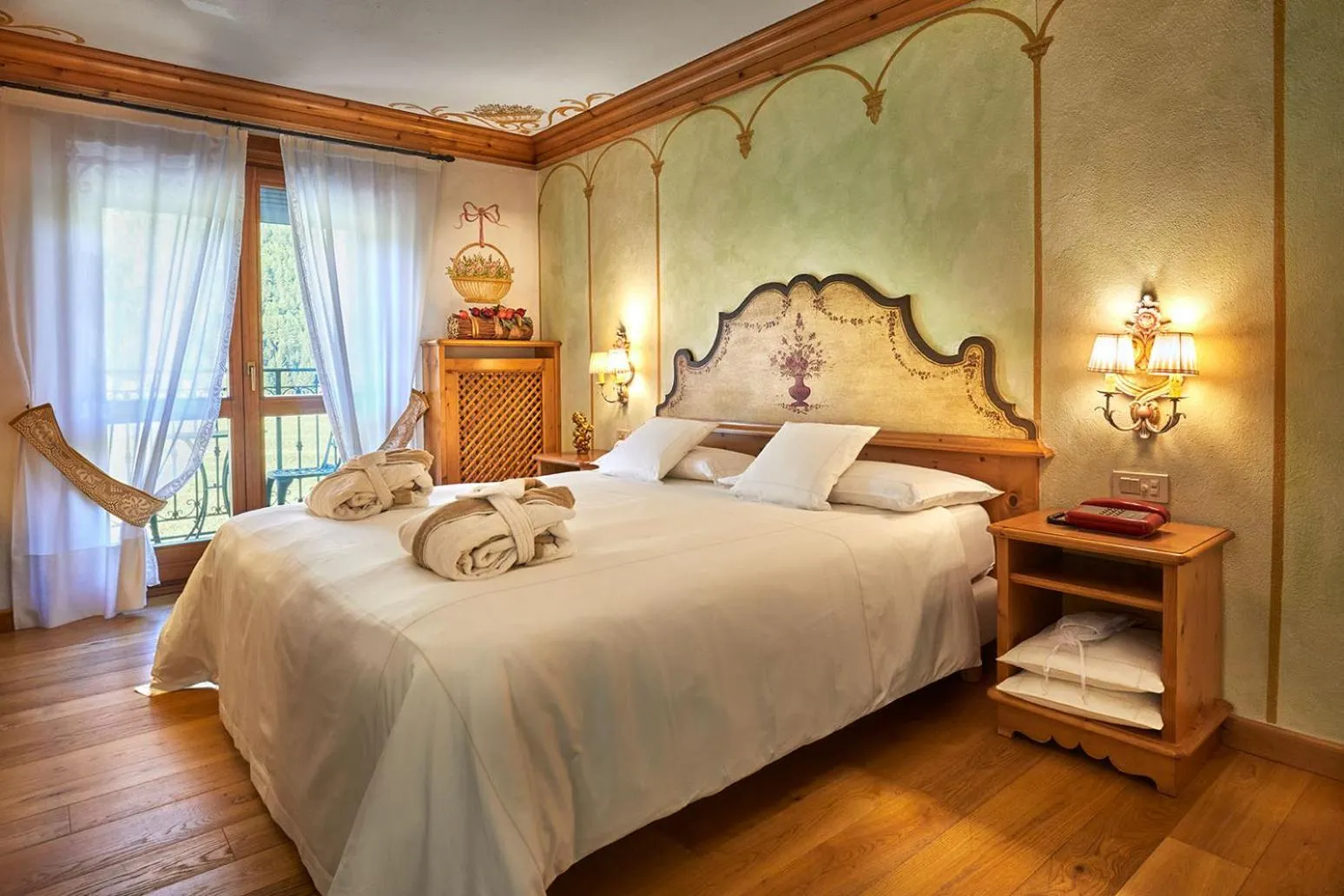 Bed in Hotel Miramonti