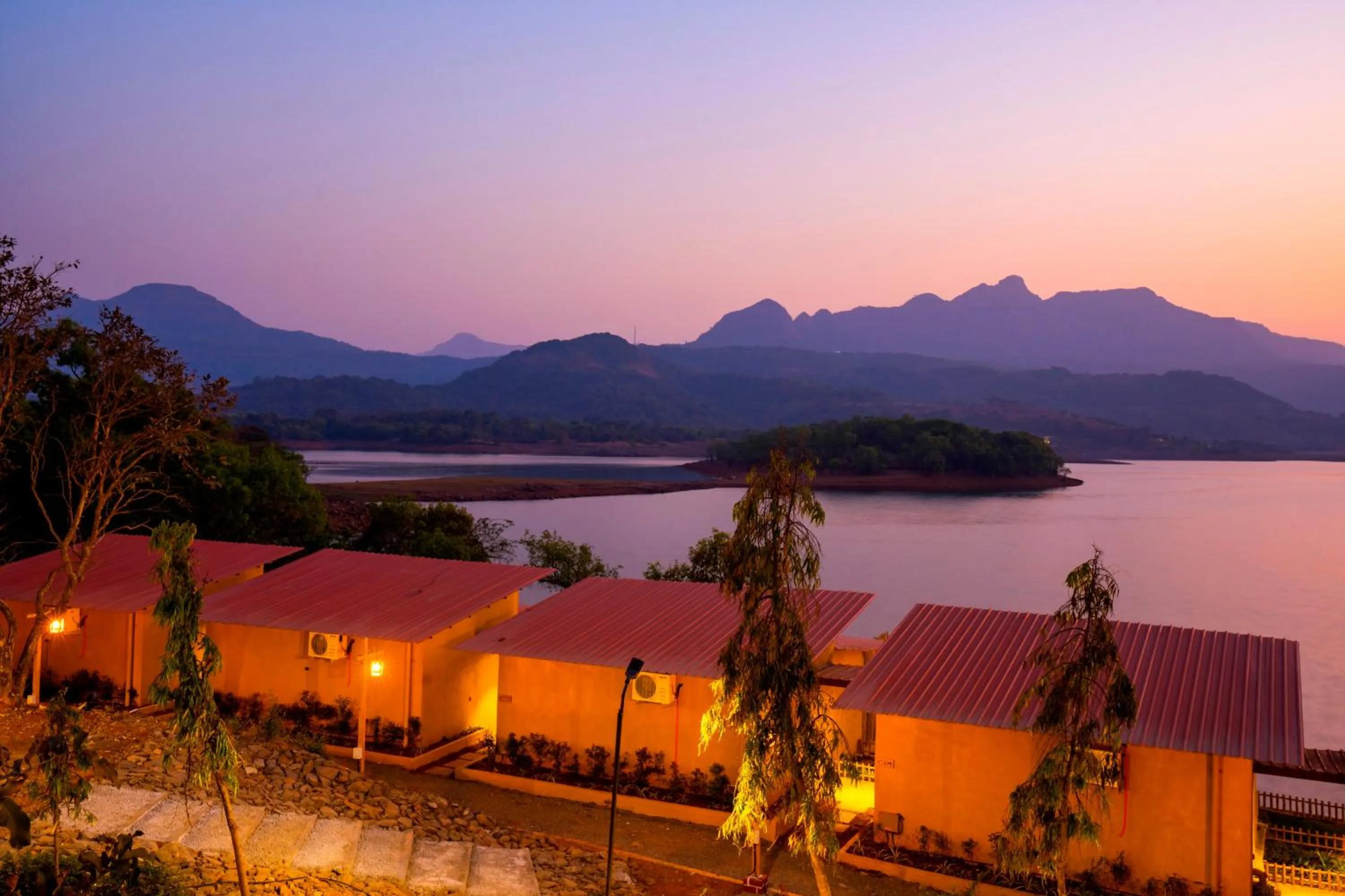Lake view in Zostel Plus Lonavala