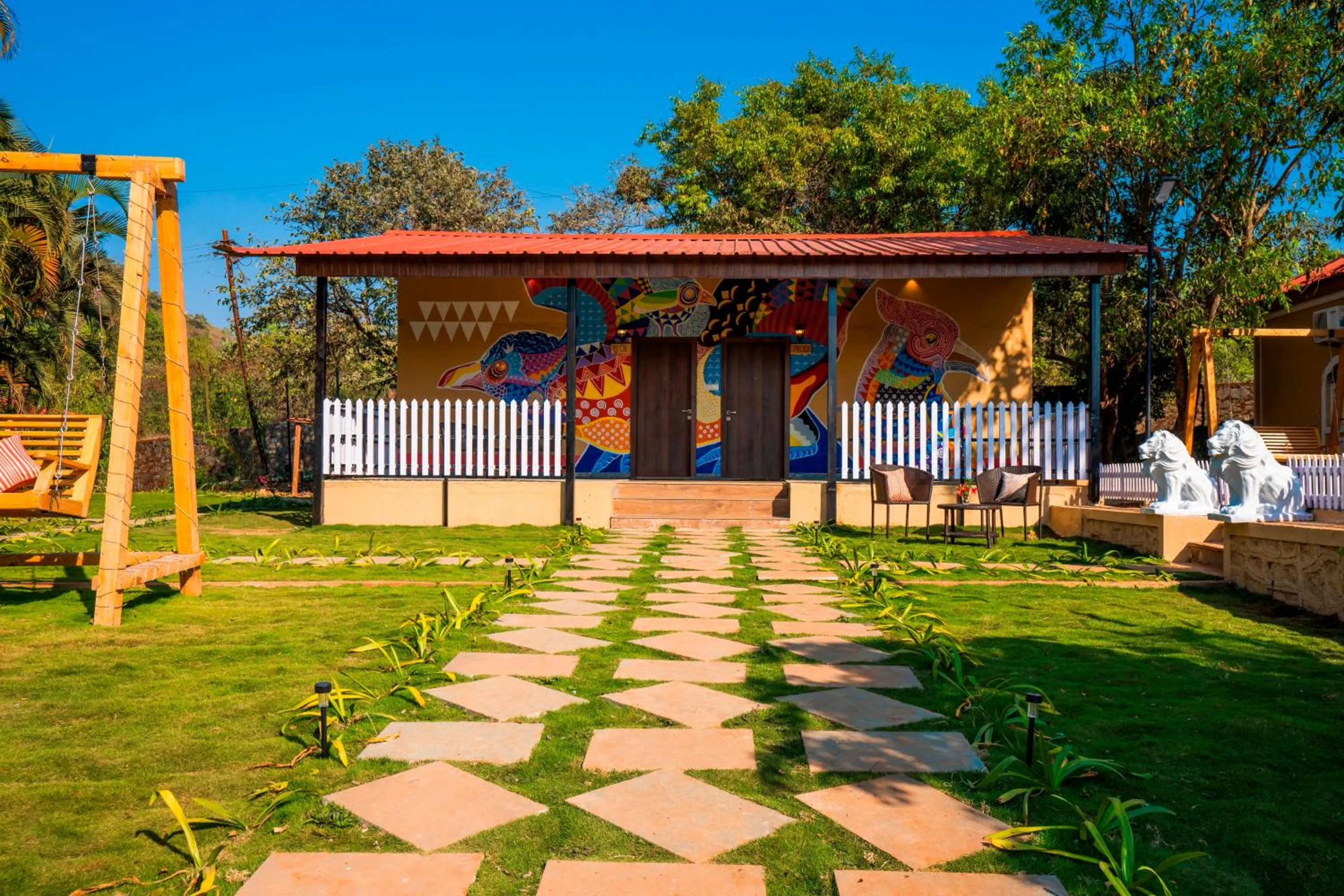 Patio in Zostel Plus Lonavala