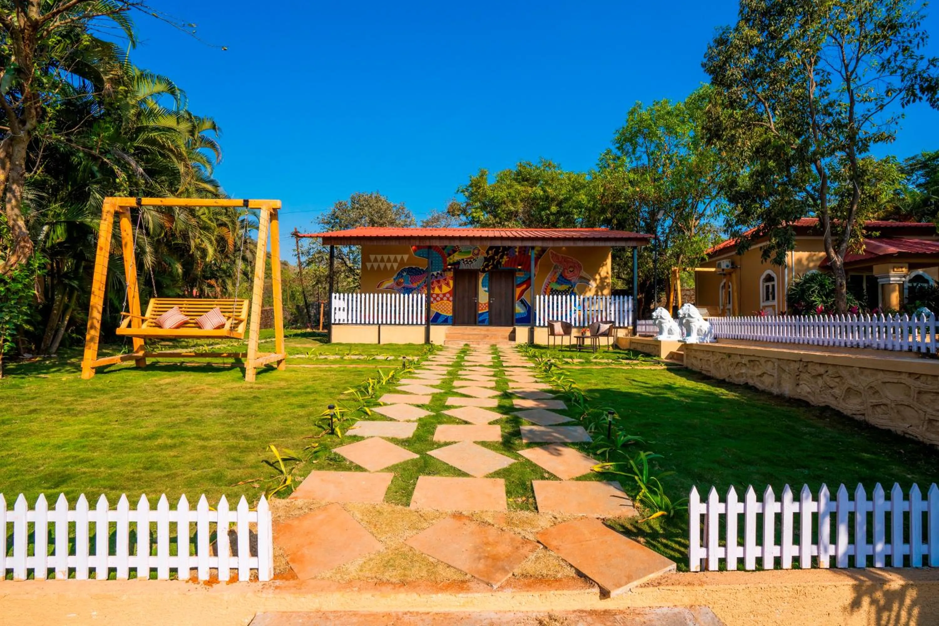 Patio in Zostel Plus Lonavala