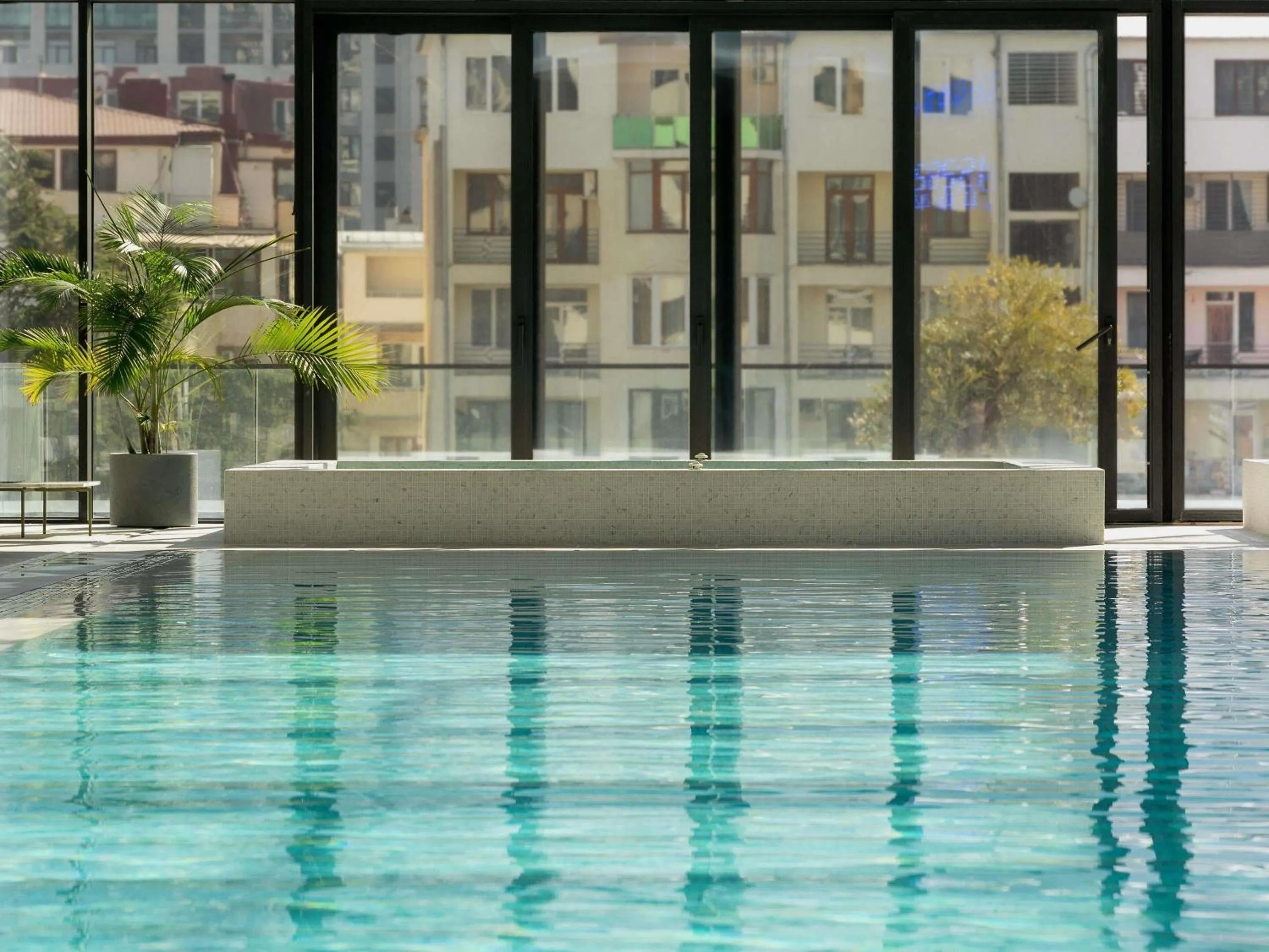 Pool view in Pullman Tbilisi Axis Towers