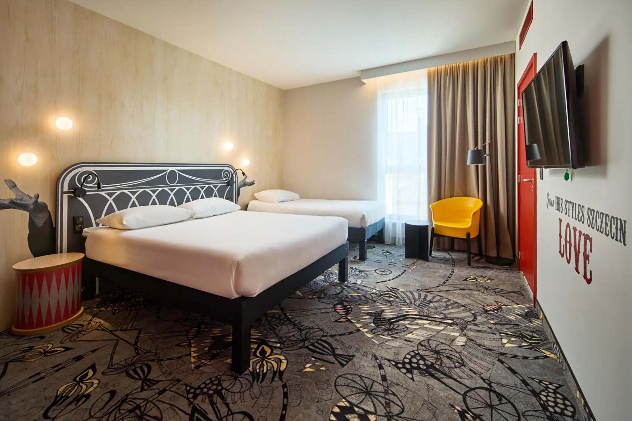 Bed in ibis Styles Szczecin Stare Miasto