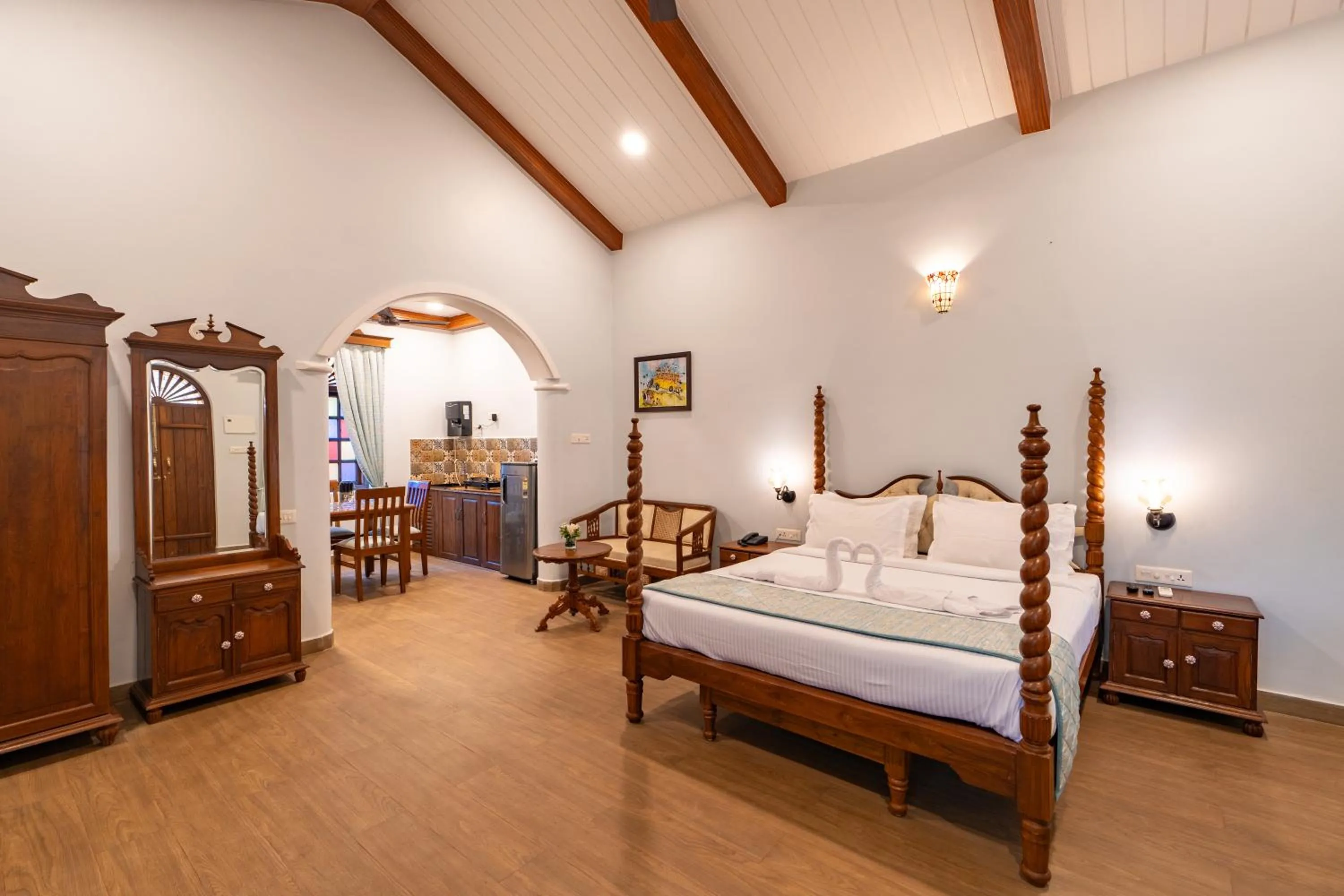 Kitchen or kitchenette, Bed in Casa Albuquerque