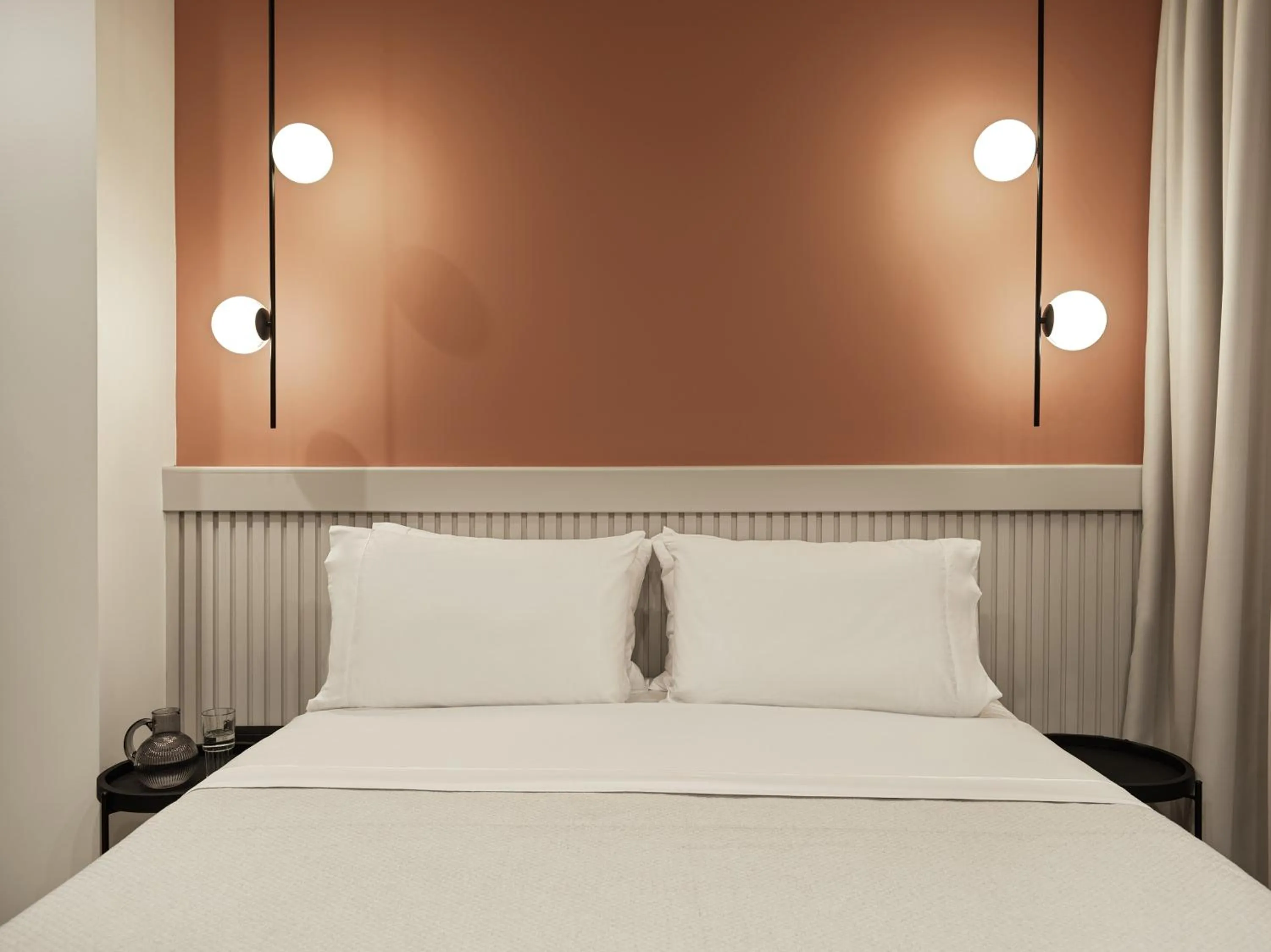 Bed in Athens City View Urban Suites