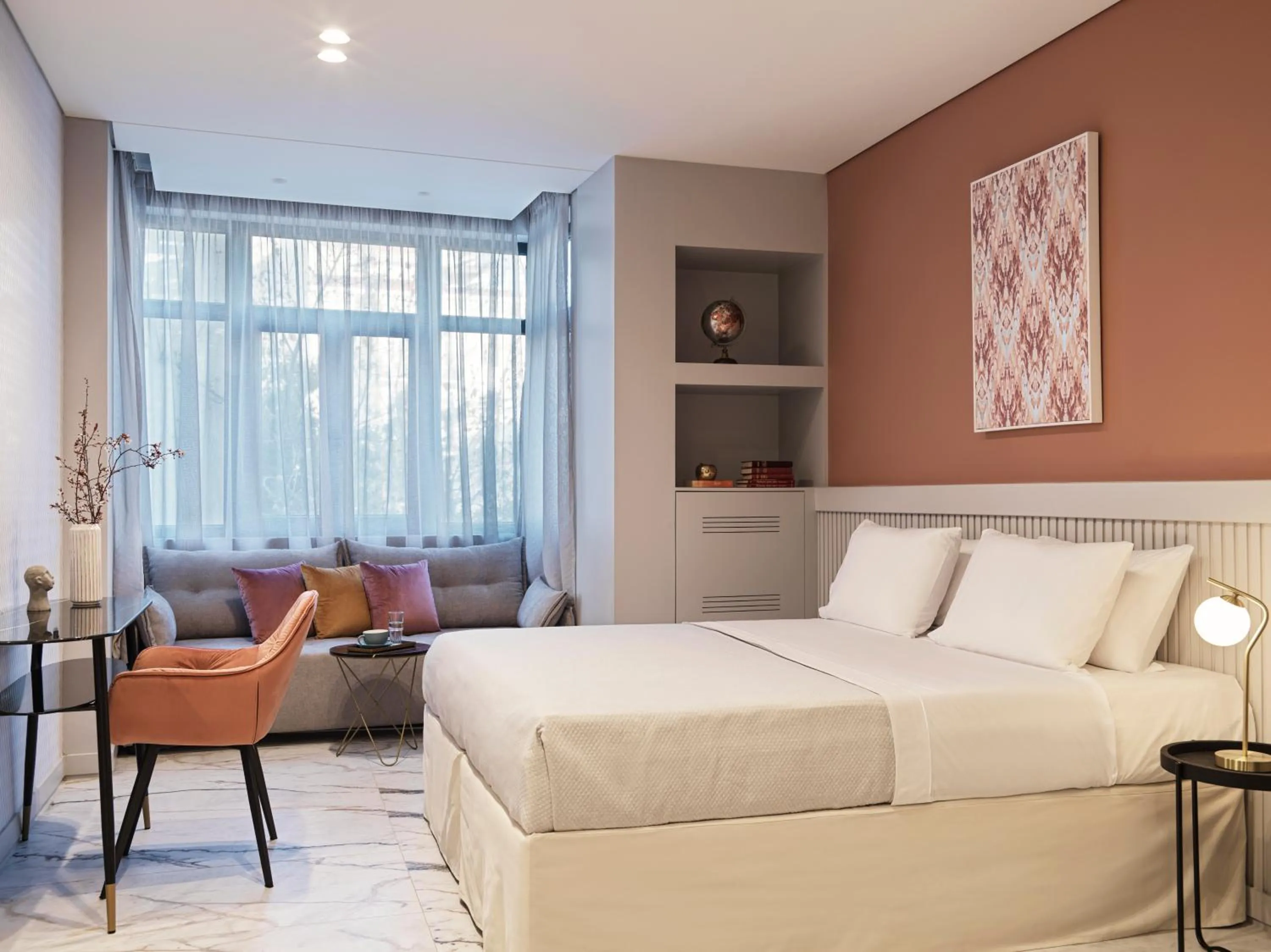 Photo of the whole room, Bed in Athens City View Urban Suites