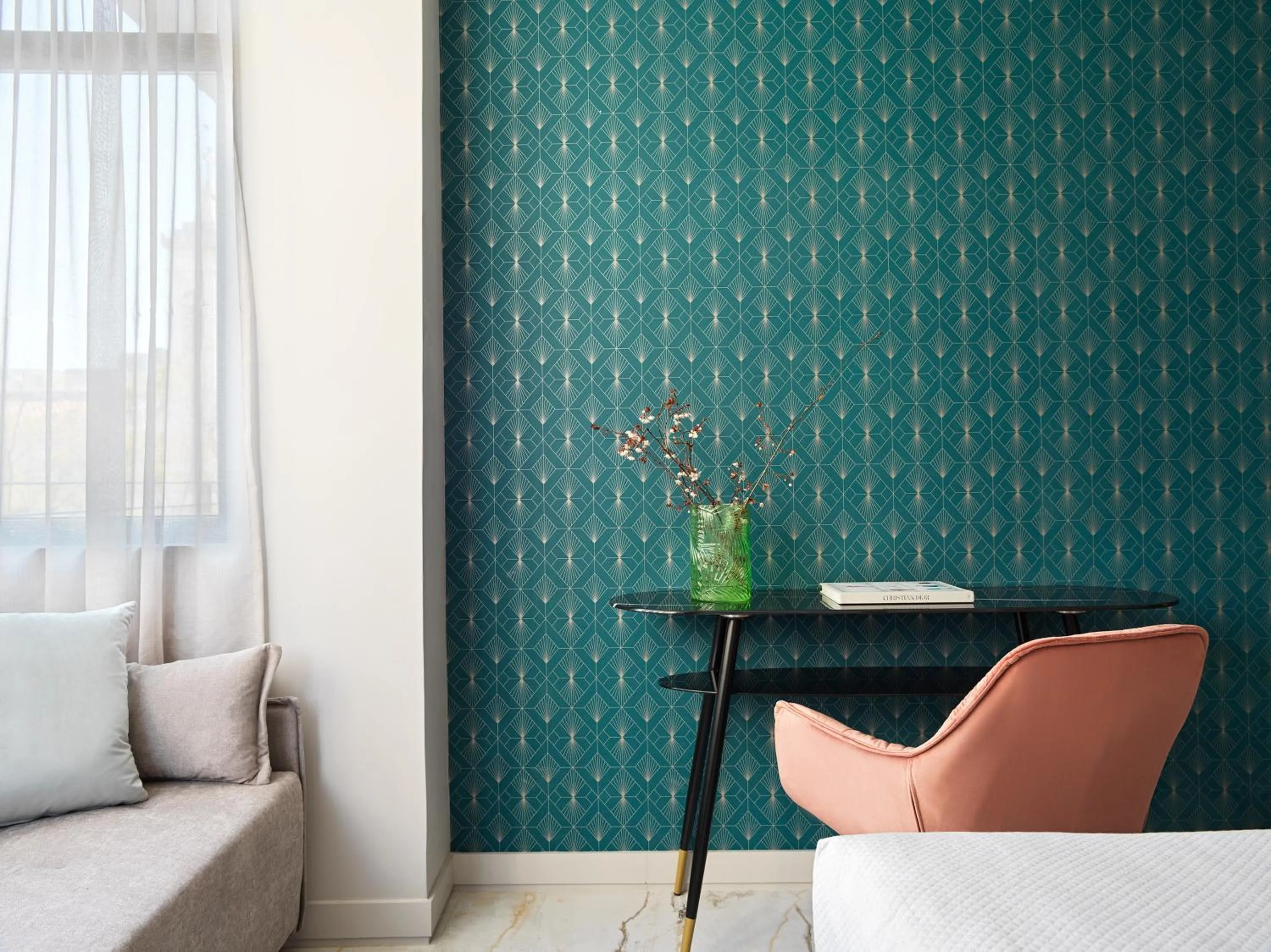 Seating area in Athens City View Urban Suites