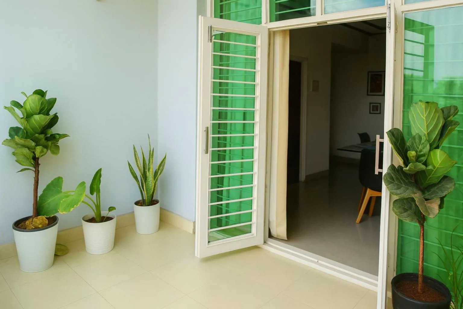 Balcony/Terrace in White Fern Stays Serviced Apartments - Gachibowli