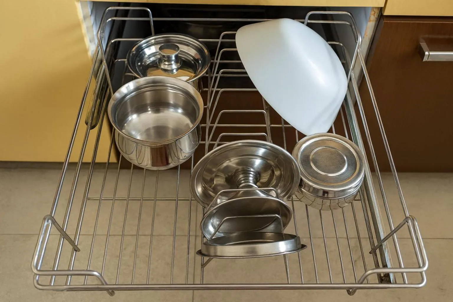 kitchen in White Fern Stays Serviced Apartments - Gachibowli