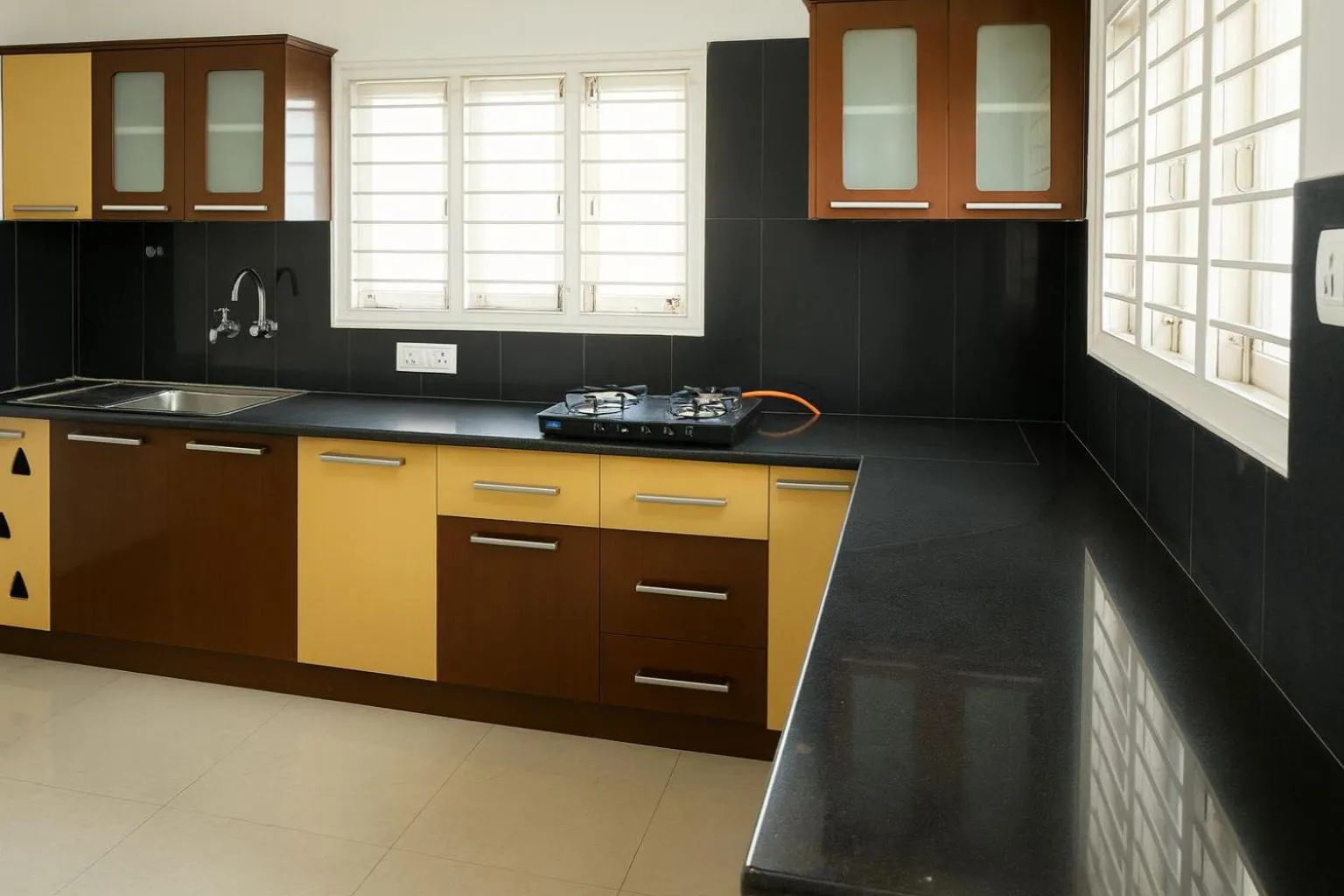kitchen in White Fern Stays Serviced Apartments - Gachibowli