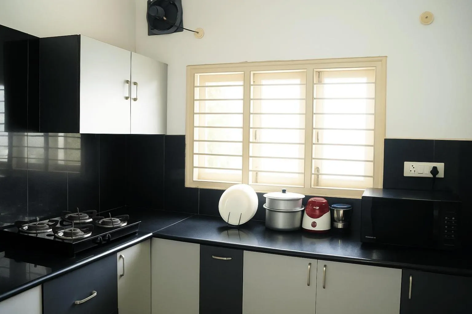 kitchen in White Fern Stays Serviced Apartments - Gachibowli