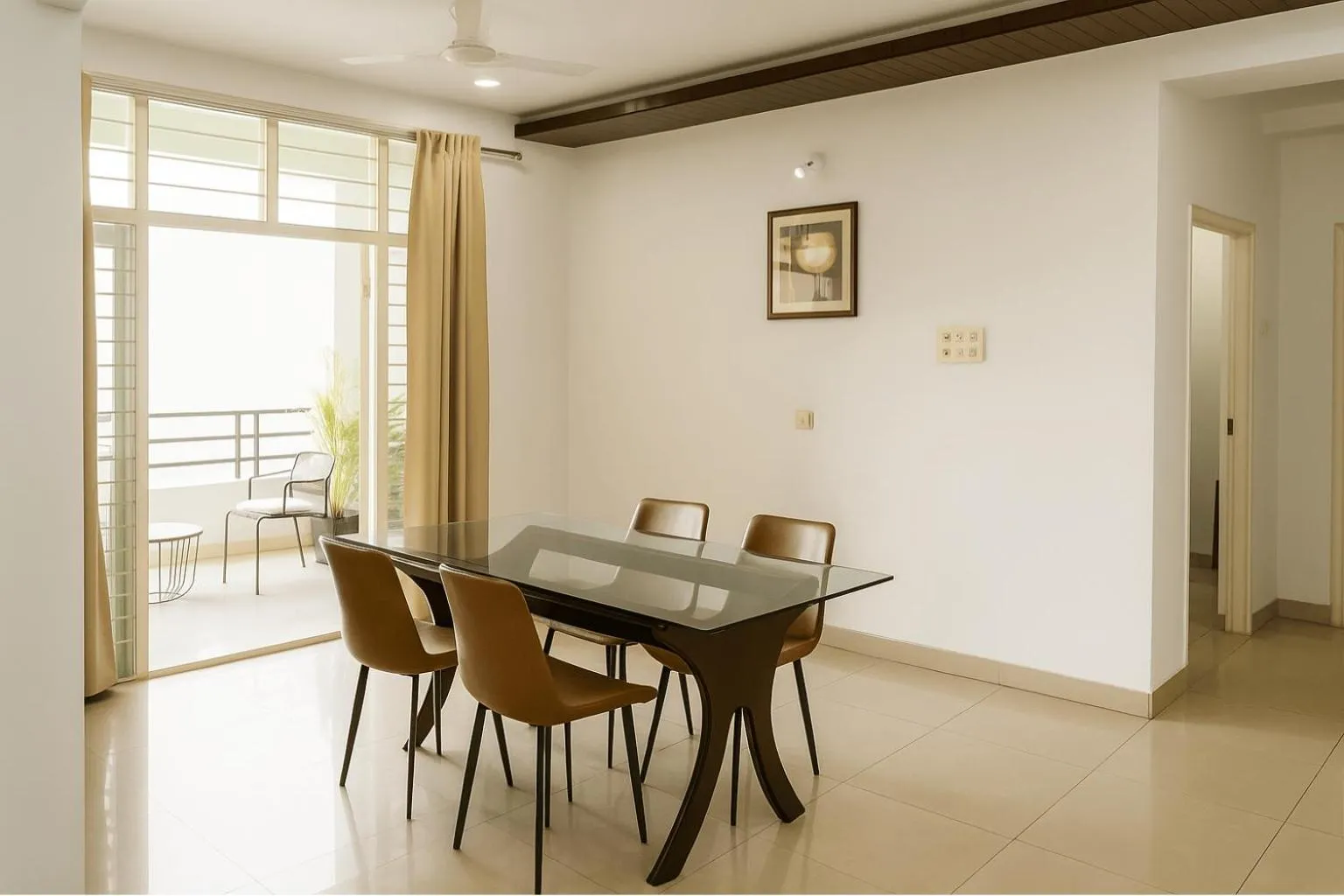 Dining area in White Fern Stays Serviced Apartments - Gachibowli