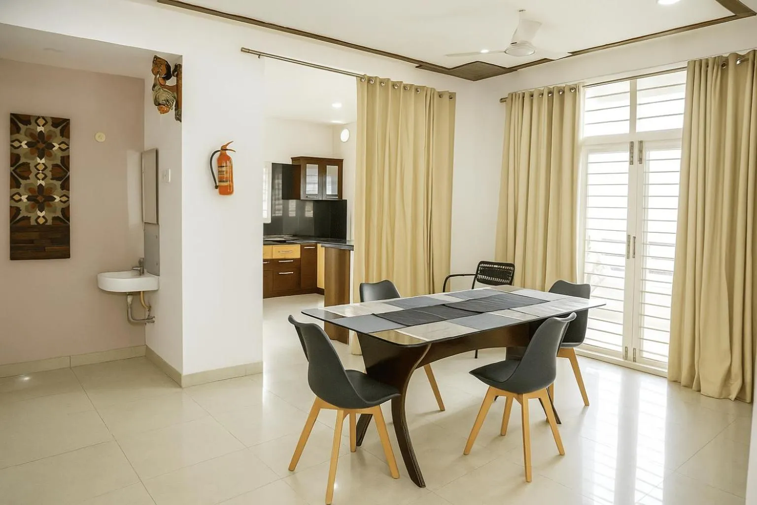 Dining area in White Fern Stays Serviced Apartments - Gachibowli