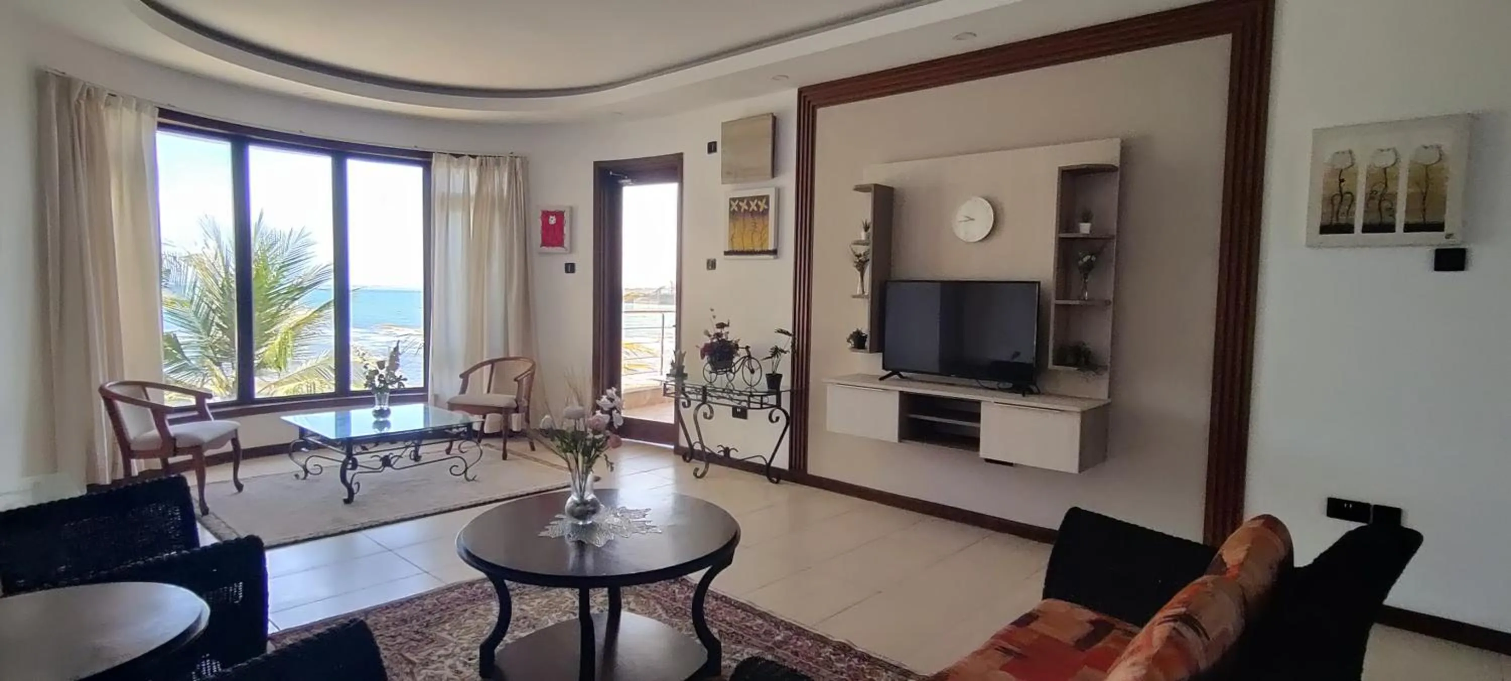 Seating area in English Point Residence Beach Apartments Mombasa