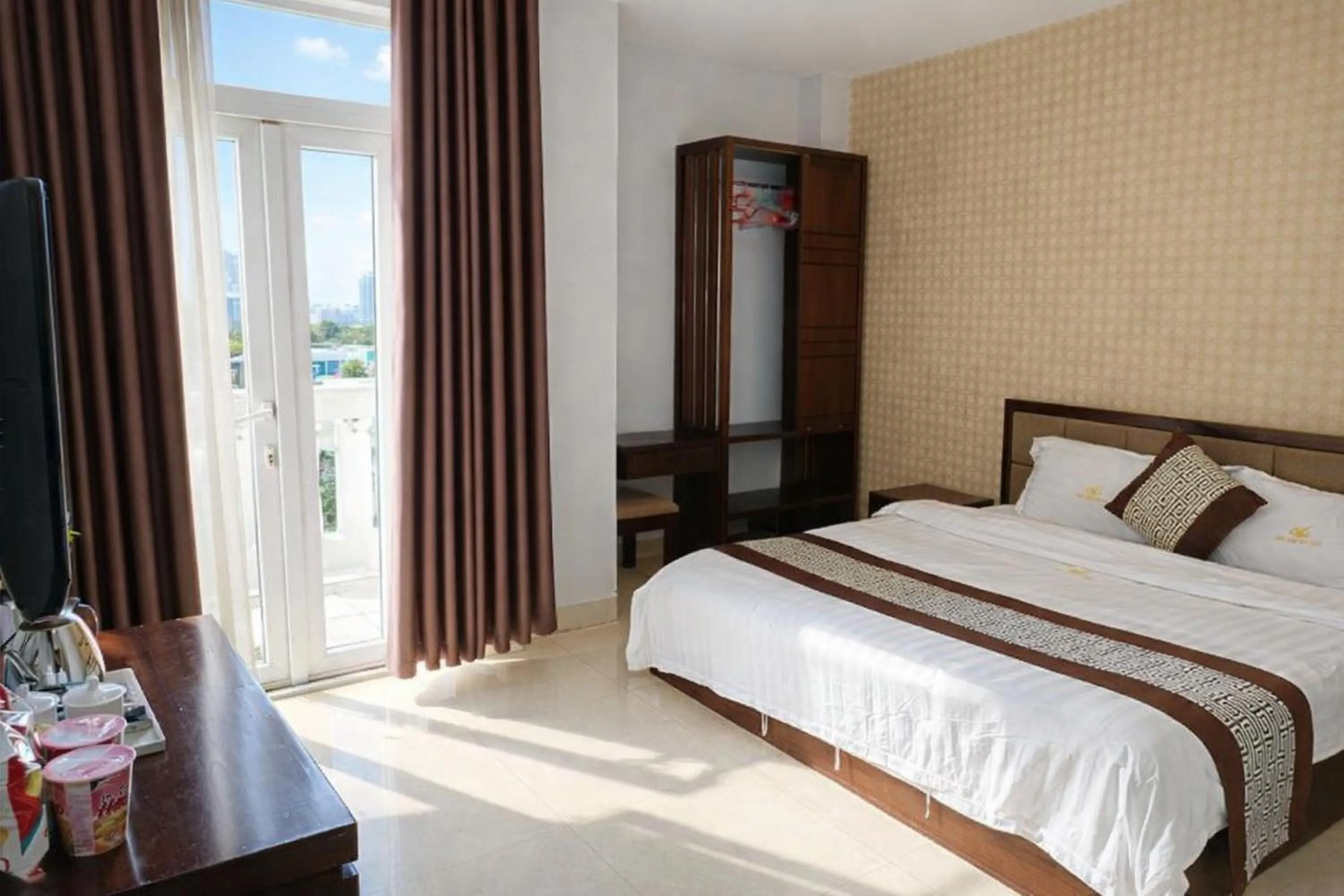 Bed in SONG HONG VIEW HOTEL