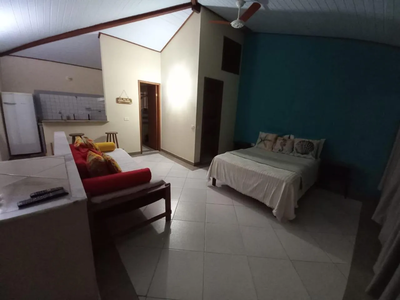 Bed in Portela´s Guest House