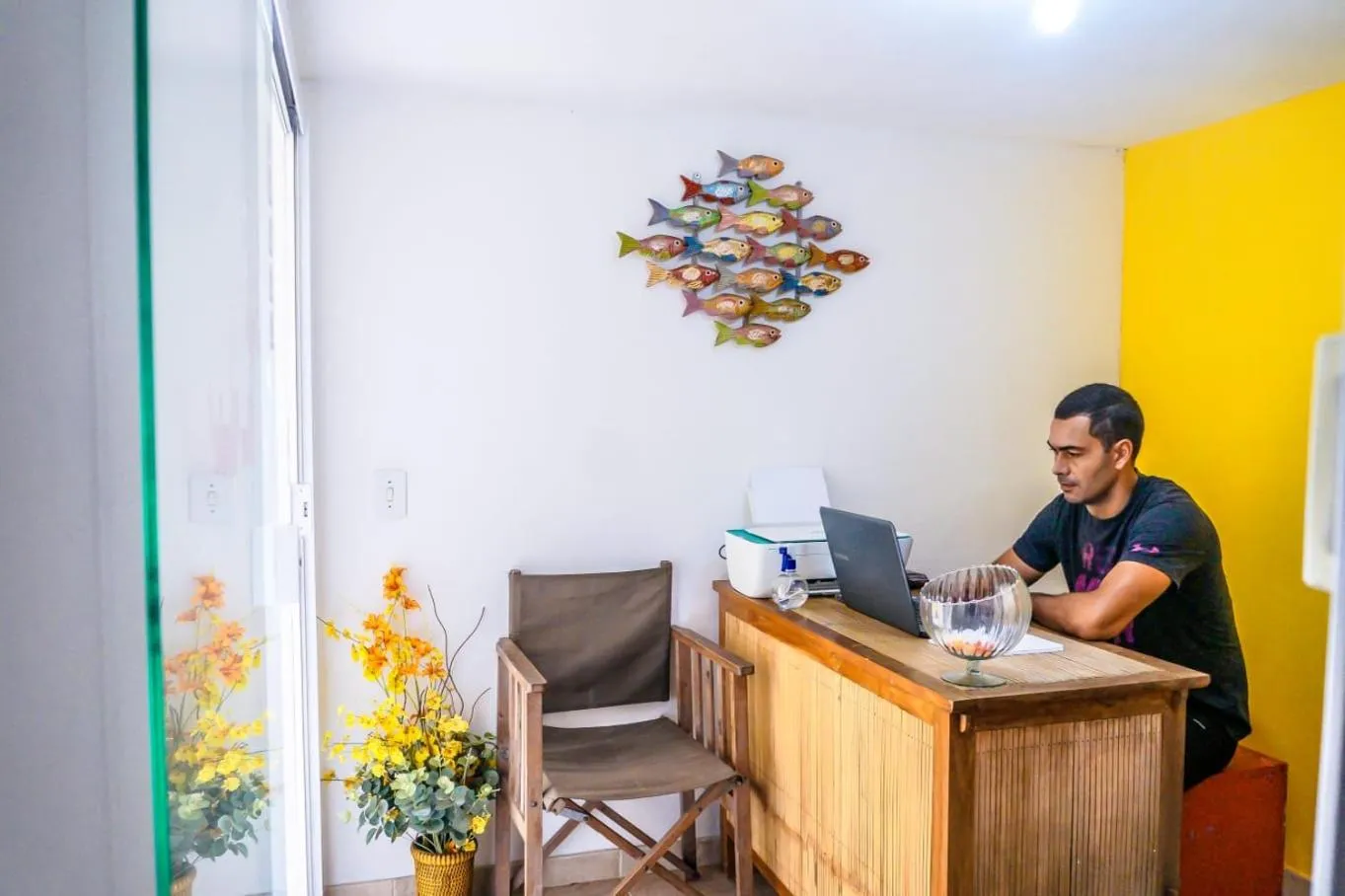 Lobby or reception in Portela´s Guest House
