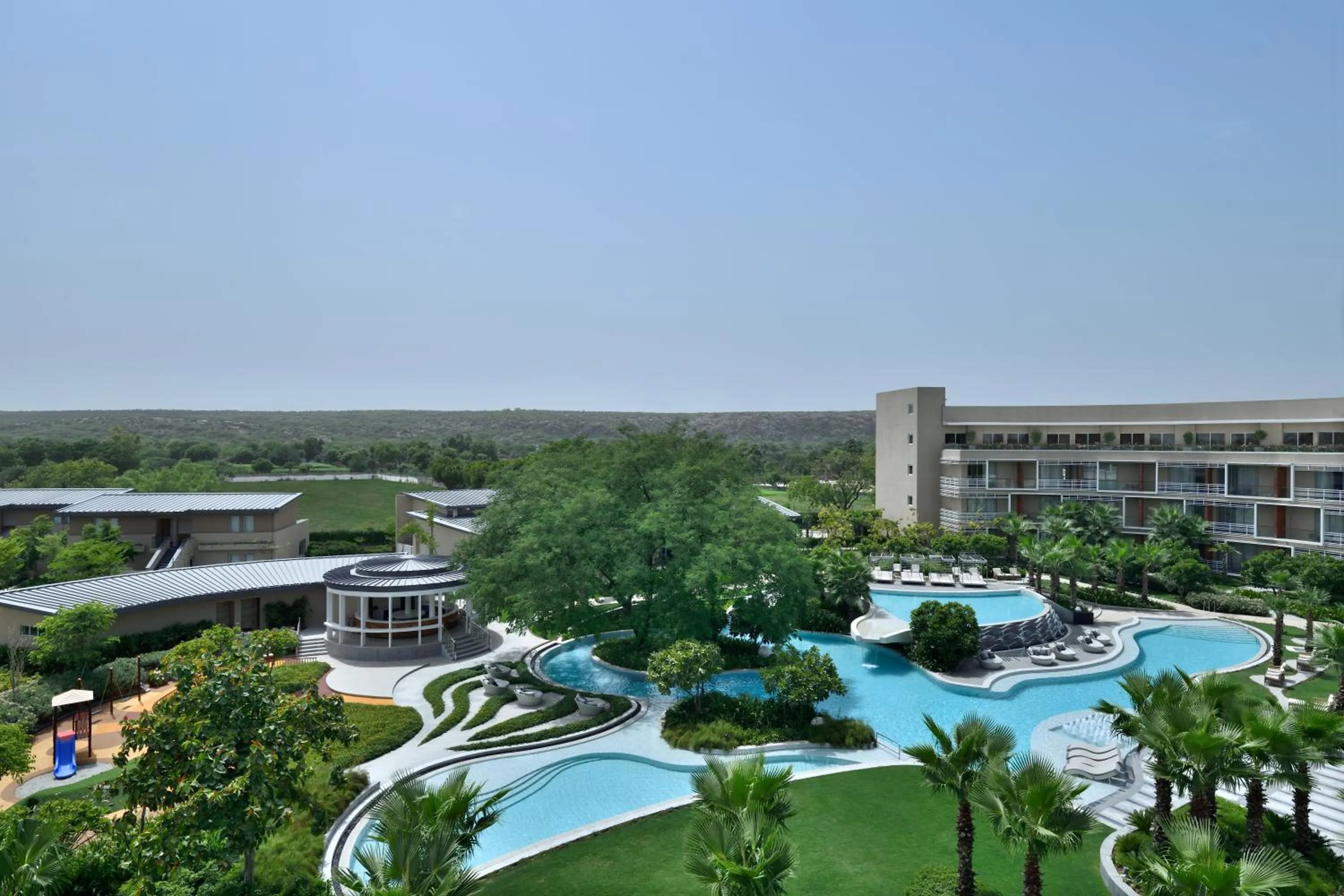 Pool view in Courtyard by Marriott Aravali Resort