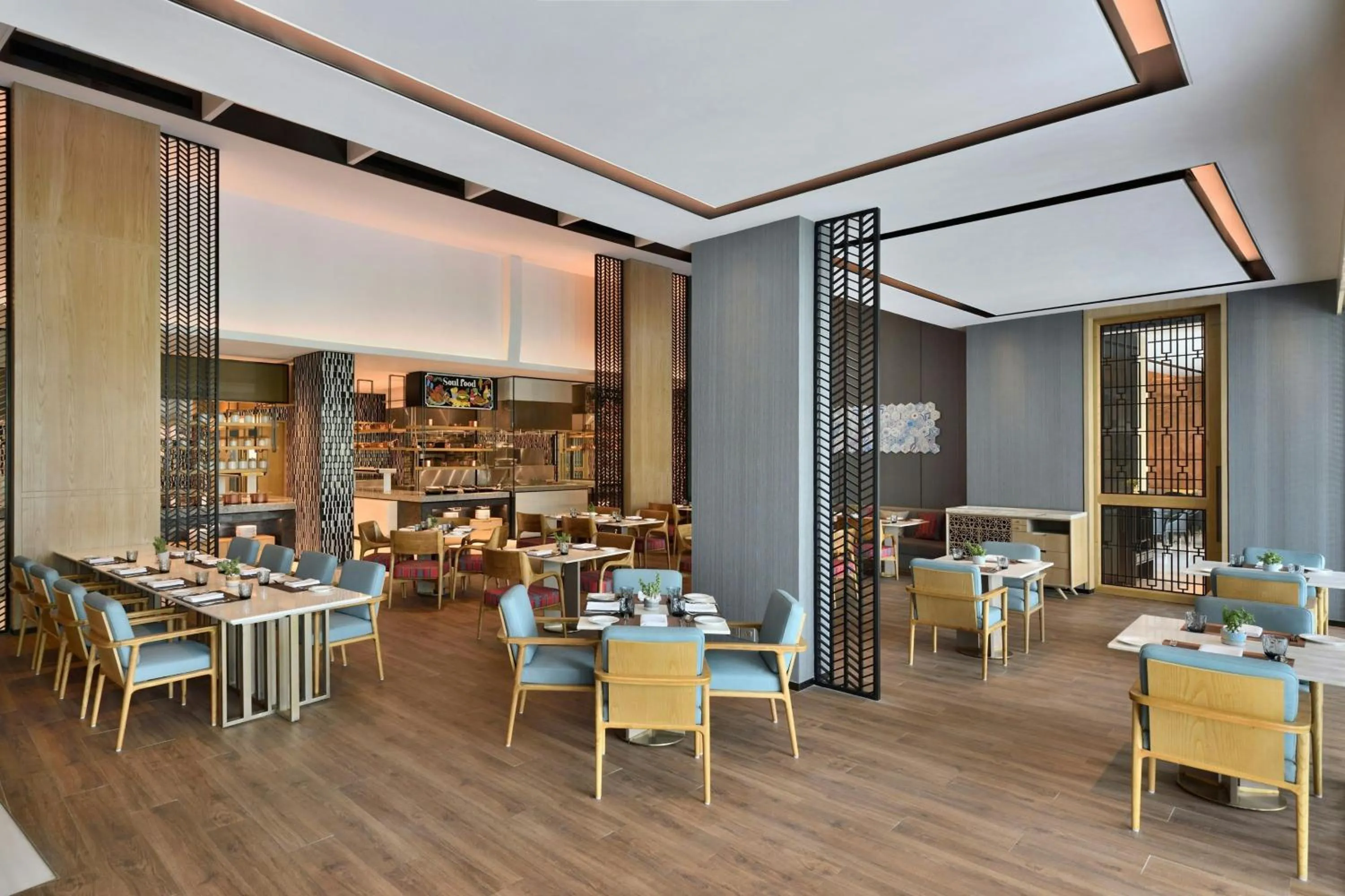 Kitchen or kitchenette in Courtyard by Marriott Aravali Resort