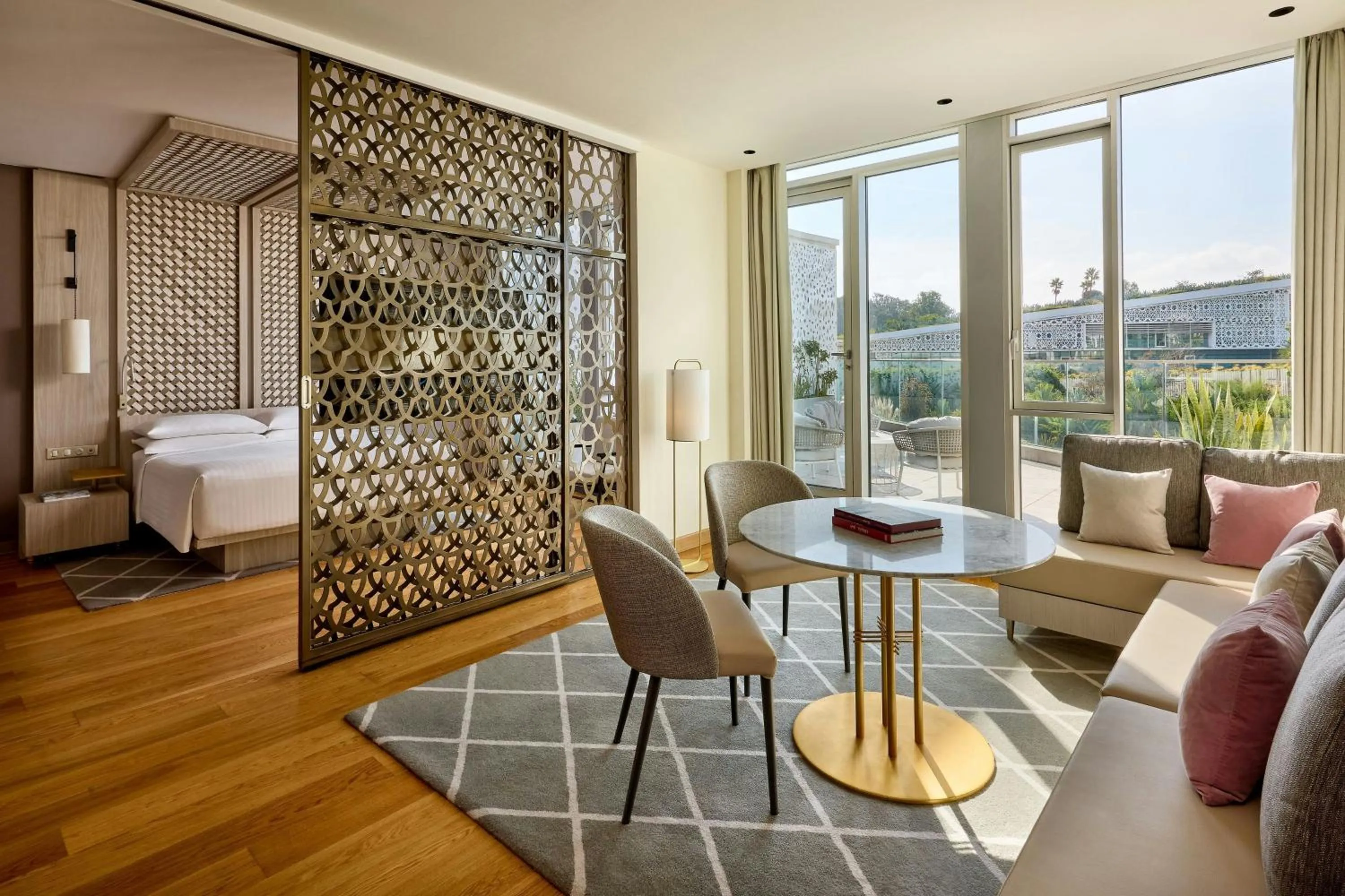 Swimming pool in Rabat Marriott Hotel