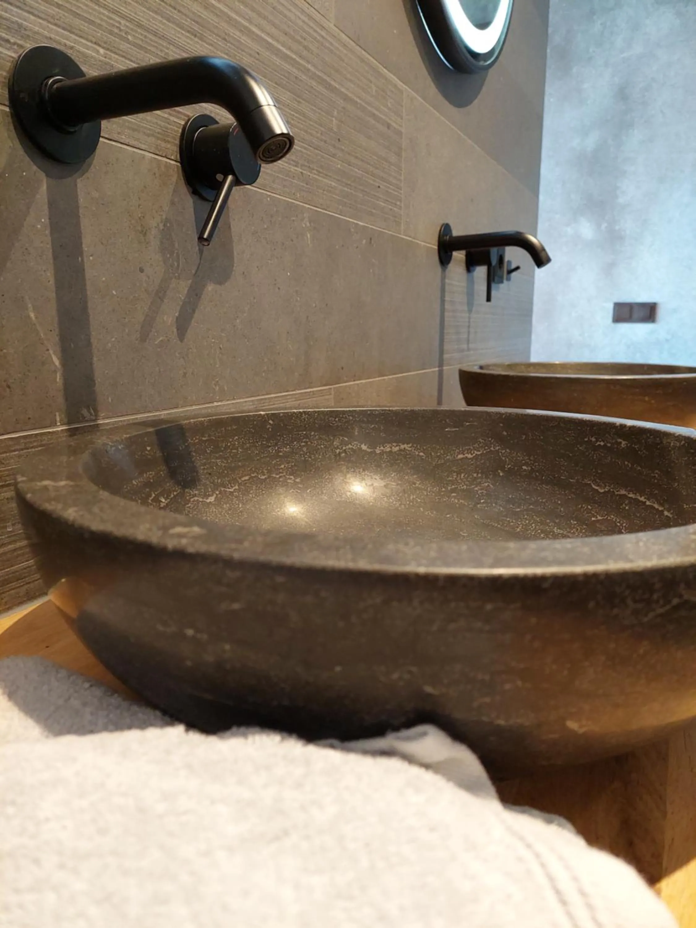 Bathroom in B&B Vierlingsbeek, Appartement en tuin-chalets