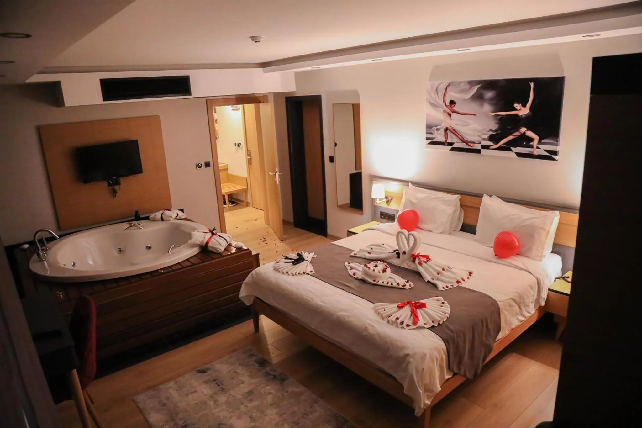 Bed in Şehrar Suite Hotel