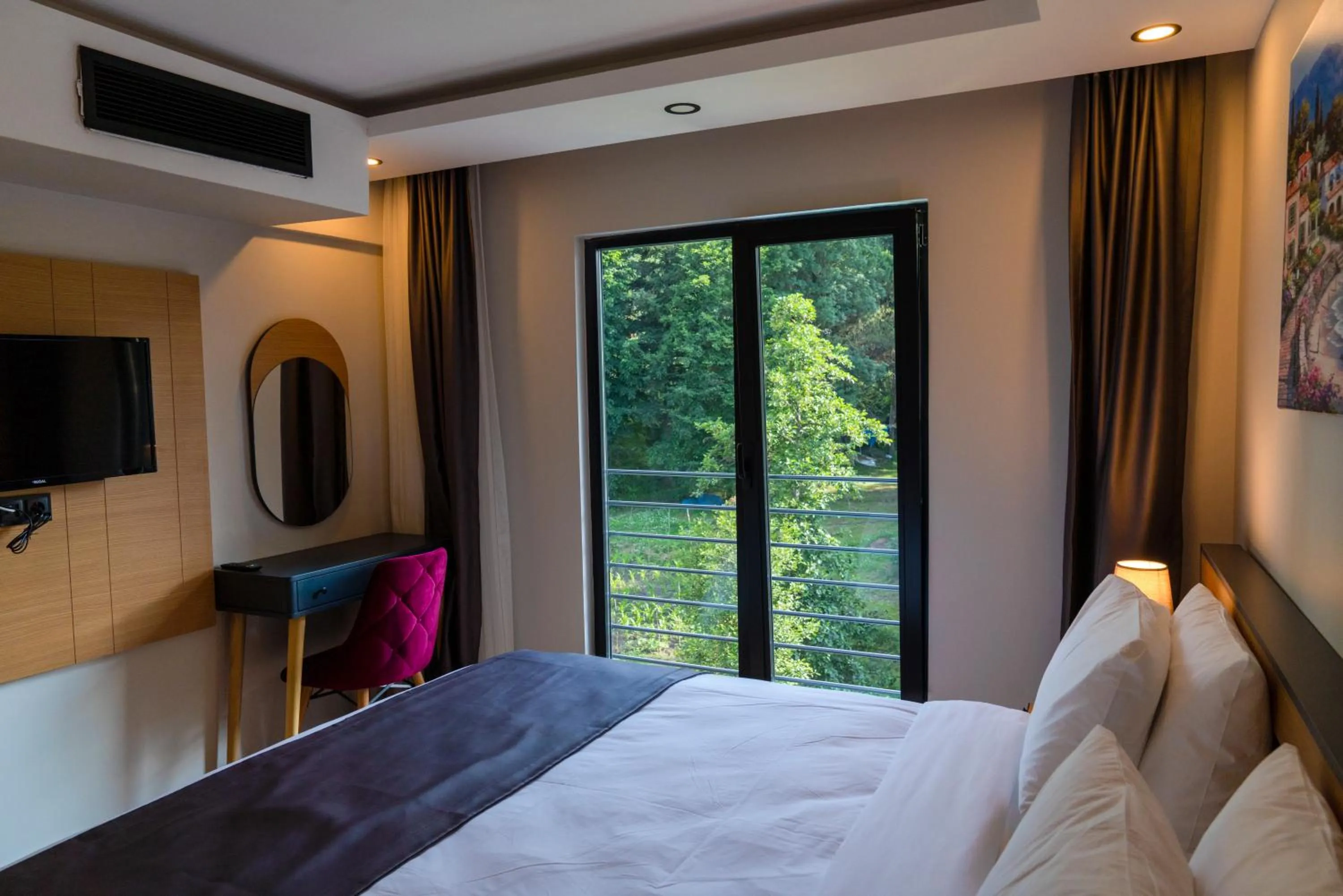 Bed in Şehrar Suite Hotel