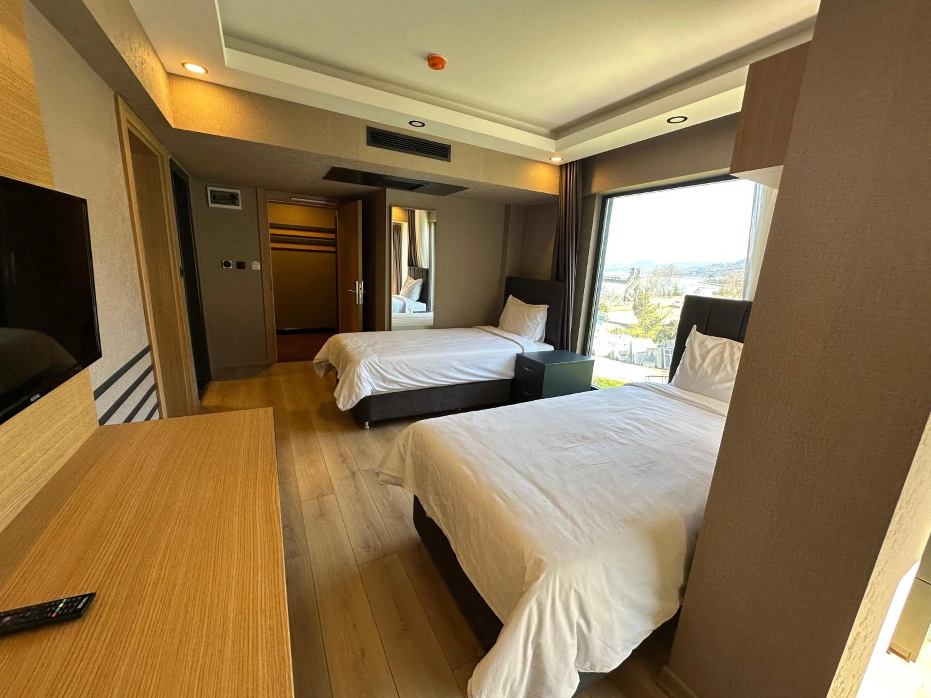 Bed in Şehrar Suite Hotel